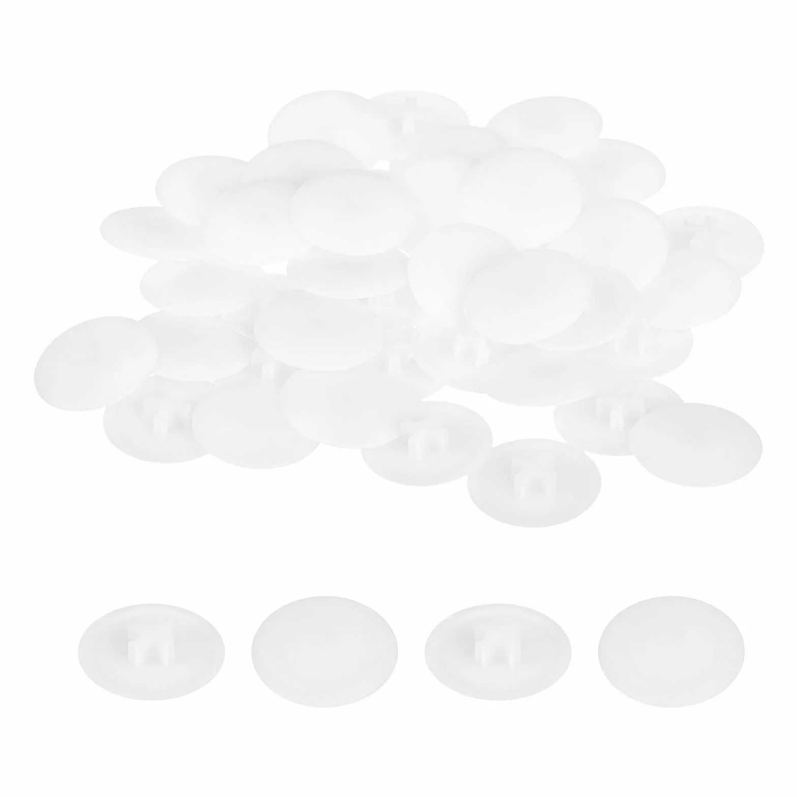 QUARKZMAN 160 sztuk nakrętek na śruby, 17 mm wodoodporne plastikowe dekoracyjne zaślepki do nakrętek samogwintujących z krzywką Phillips, białe