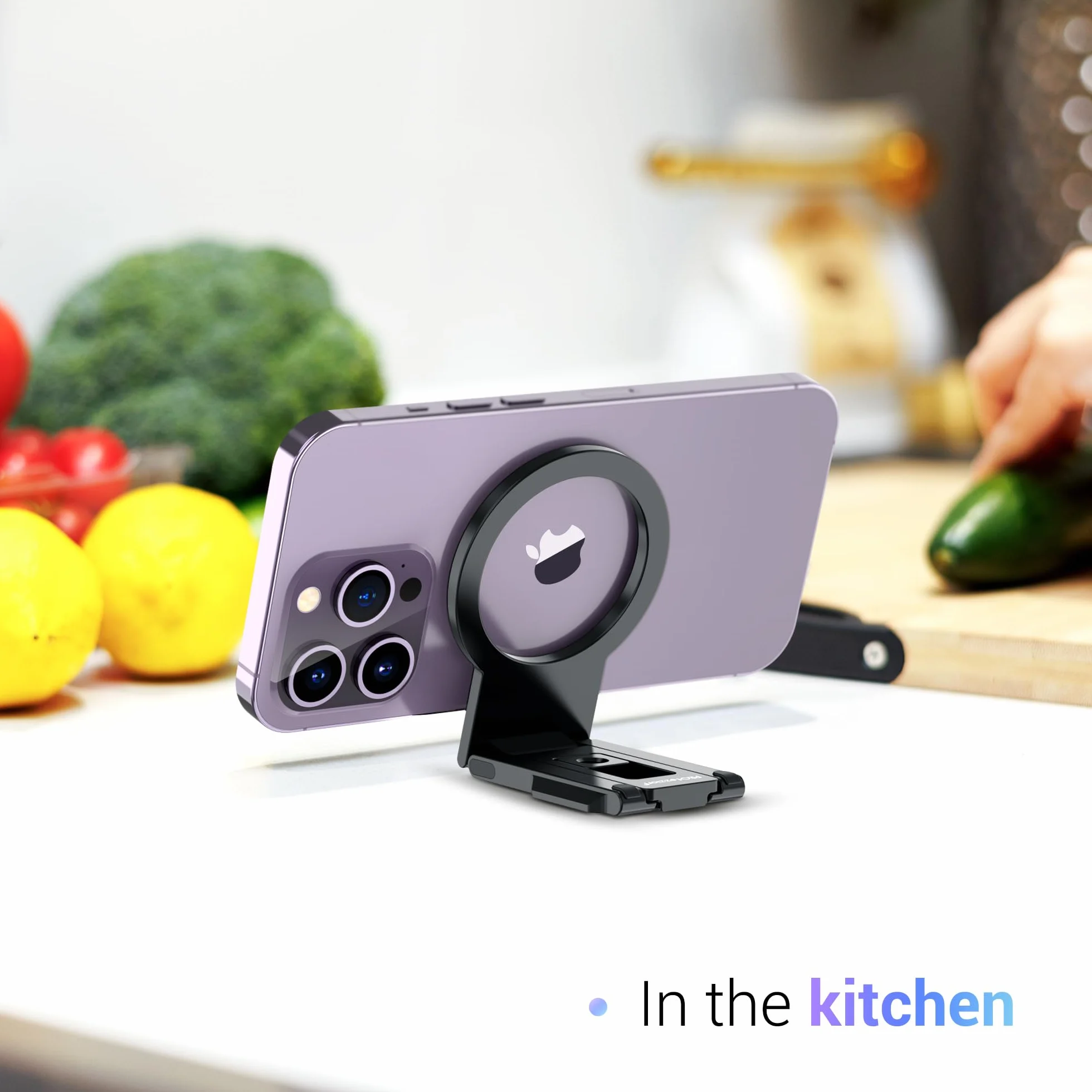 PROfezzion Metal Continuity Camera Mount Magnetyczny uchwyt na telefon dla iMac Studio Display Pro Display XDR iPhone 12-16