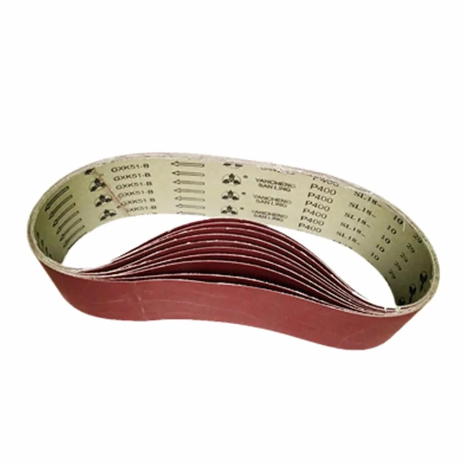Pasy szlifierskie, Zestaw taśm szlifierskich 10 sztuk 50x1000mm 40-1000 do szlifierki taśmowej(10pcs 180 Grit)