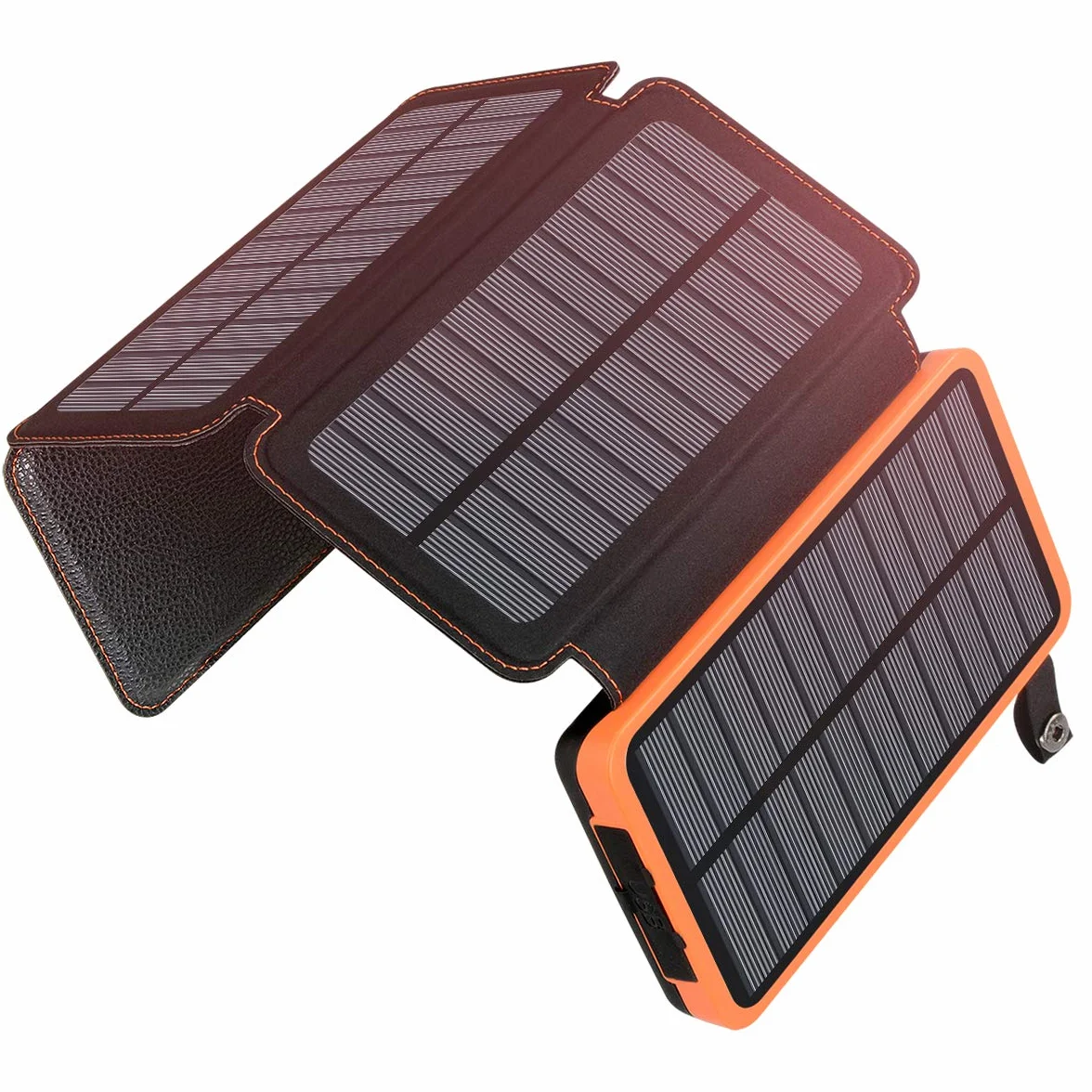 A ADDTOP Przenośny Solarny Powerbank 25000mAh 4 Panele Słoneczne Wodoszczelny