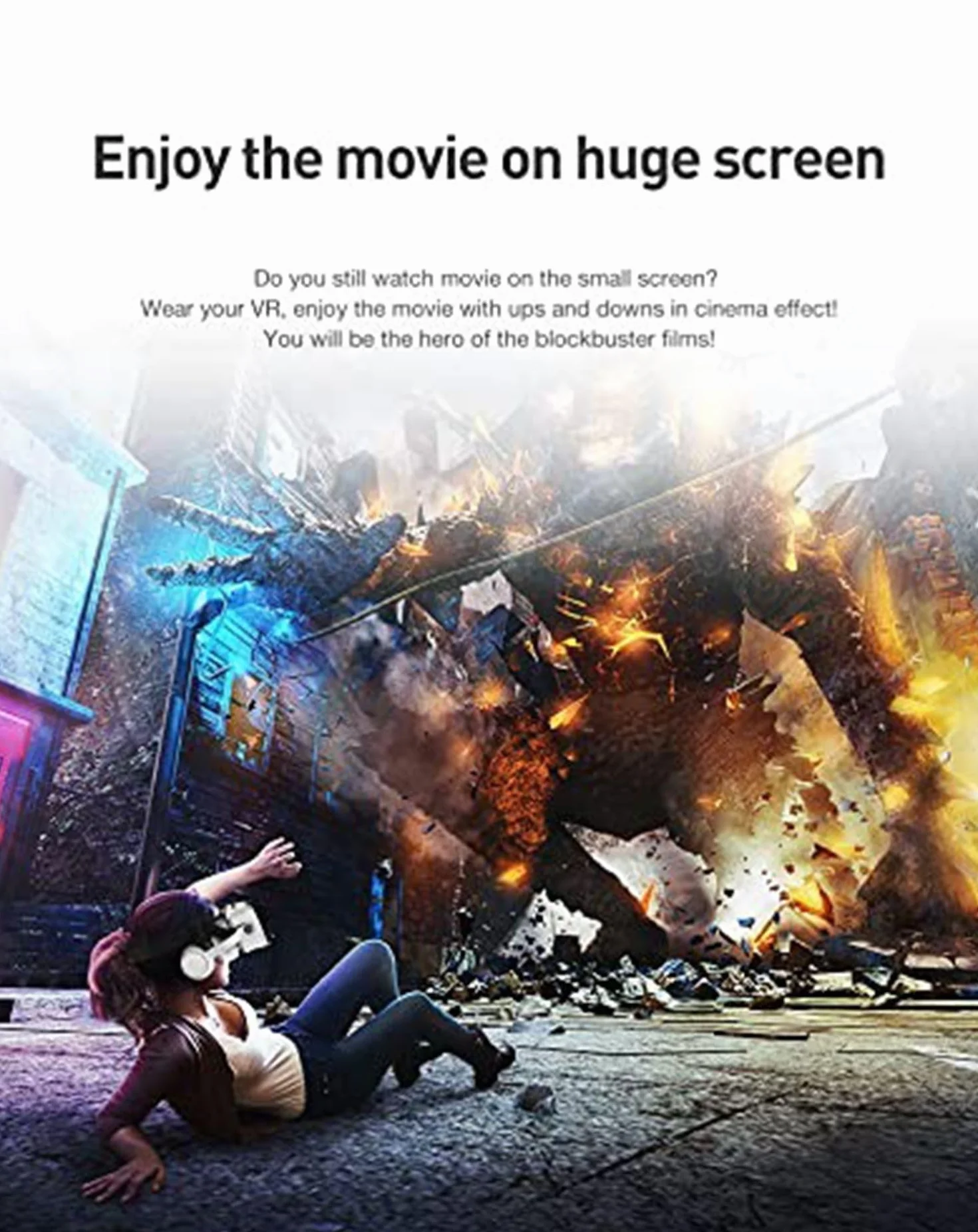 Zestaw słuchawkowy VR do iPhone 15 14 13 12 Pro Max Plus Samsung Galaxy S24 S23 S22 S21 Edge iOS Android Smartphone
