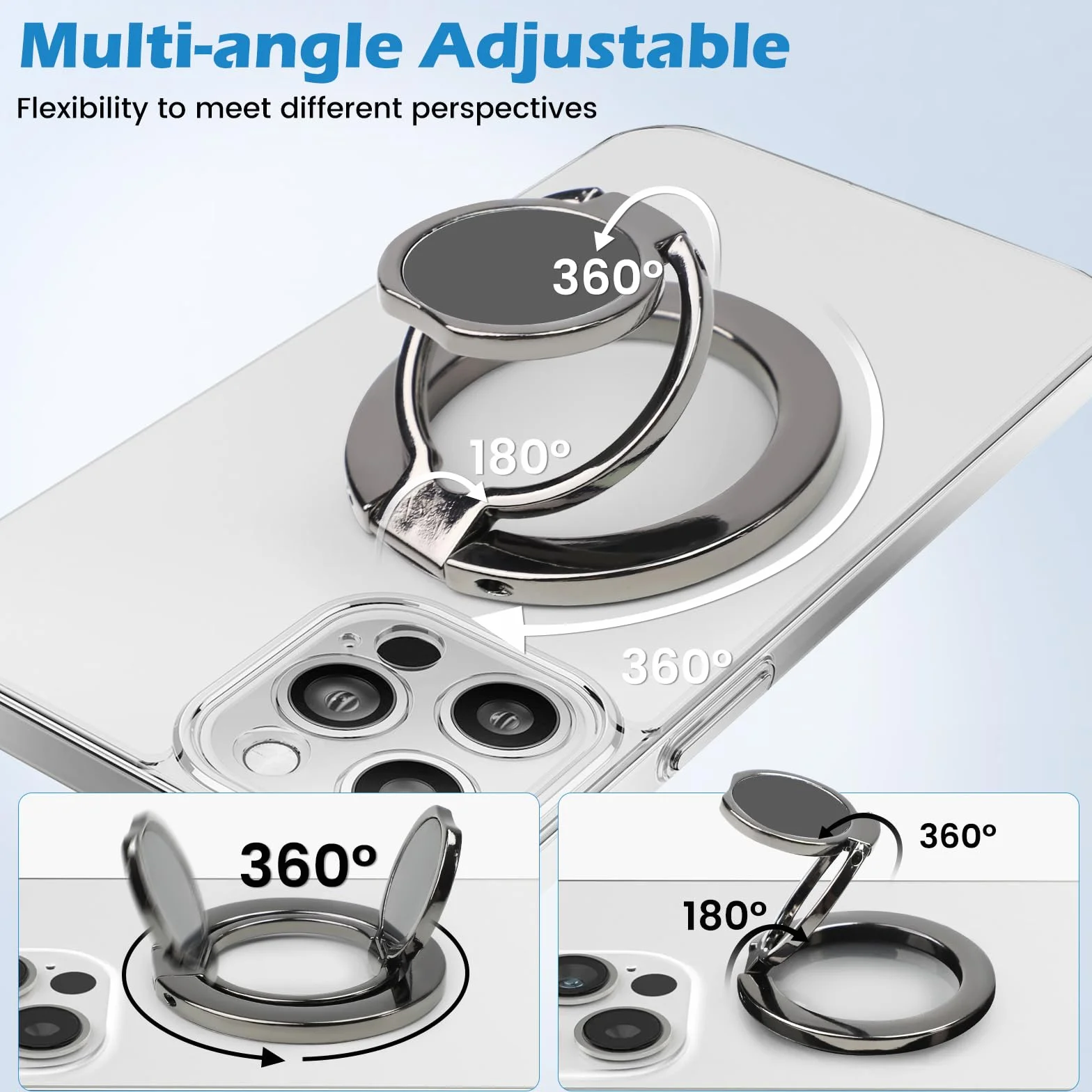 Magnetyczny Uchwyt na Telefon Magsafe Obracany 360° do iPhone 15/14/13/12 Android Samsung