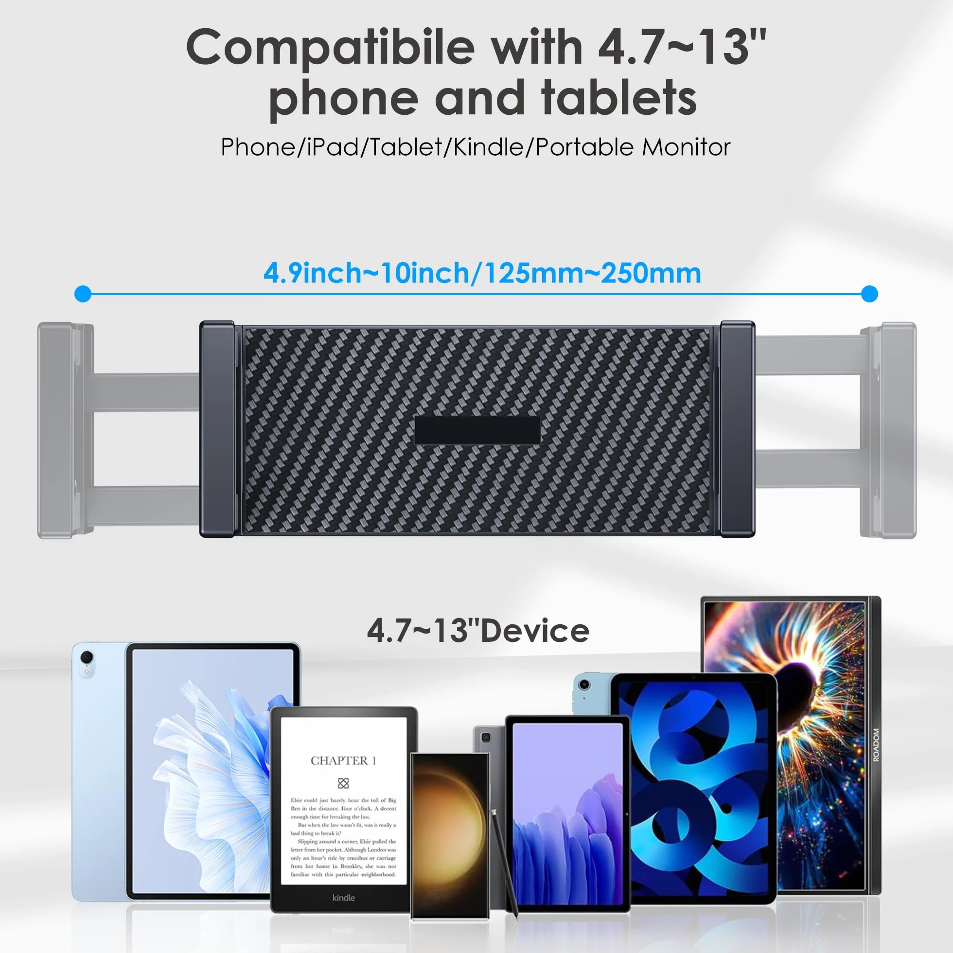 CreaDream Stojak na tablet aluminiowy regulowany obrotowy 360° 4,7-33.0 cm iPad Pro Air Mini Galaxy Tab
