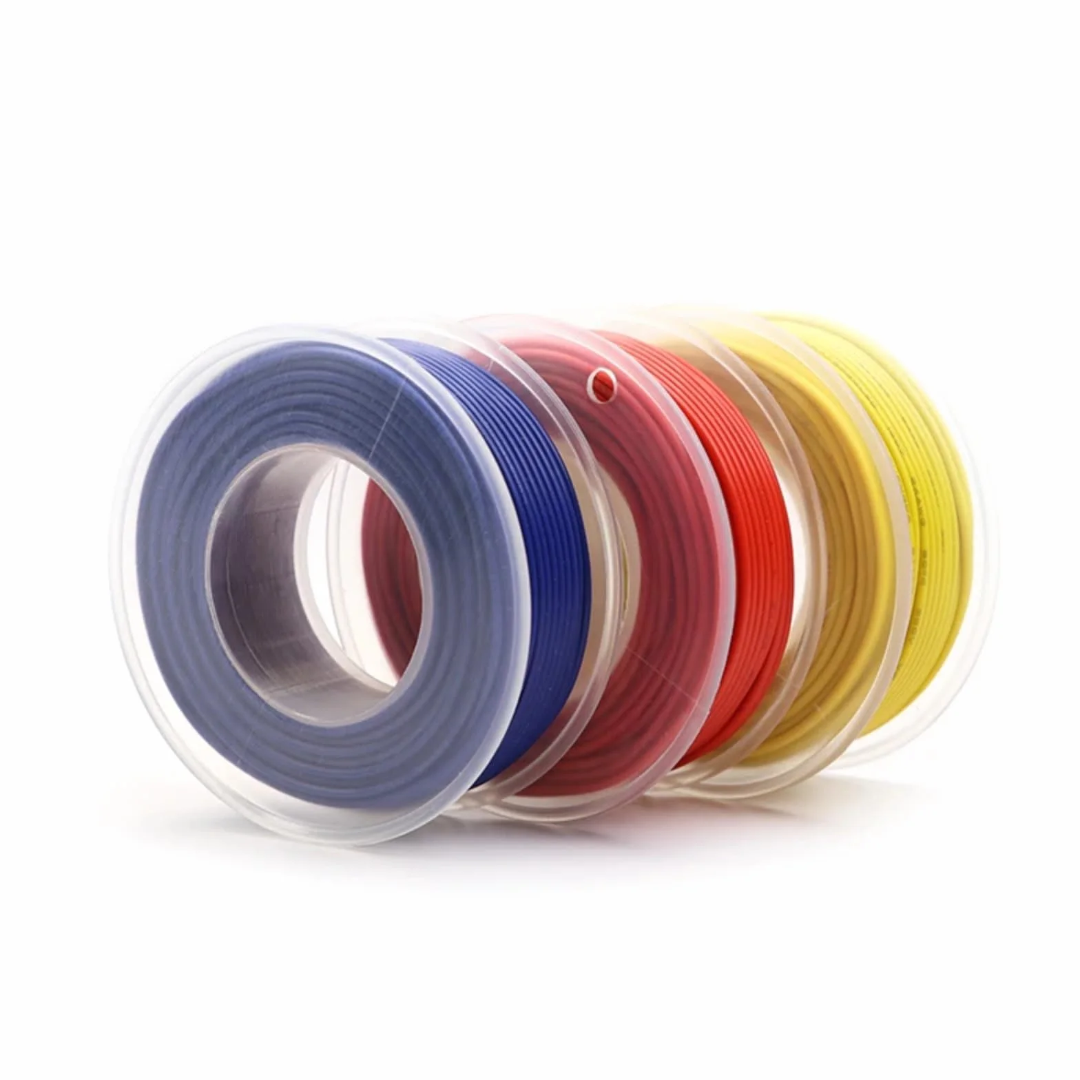 30/28/26/24/22/20/18/16AWG 600V izolowane kable miedziane z gumy silikonowej (żółty; 2 rolki; 18AWG 4 m na rolkę)