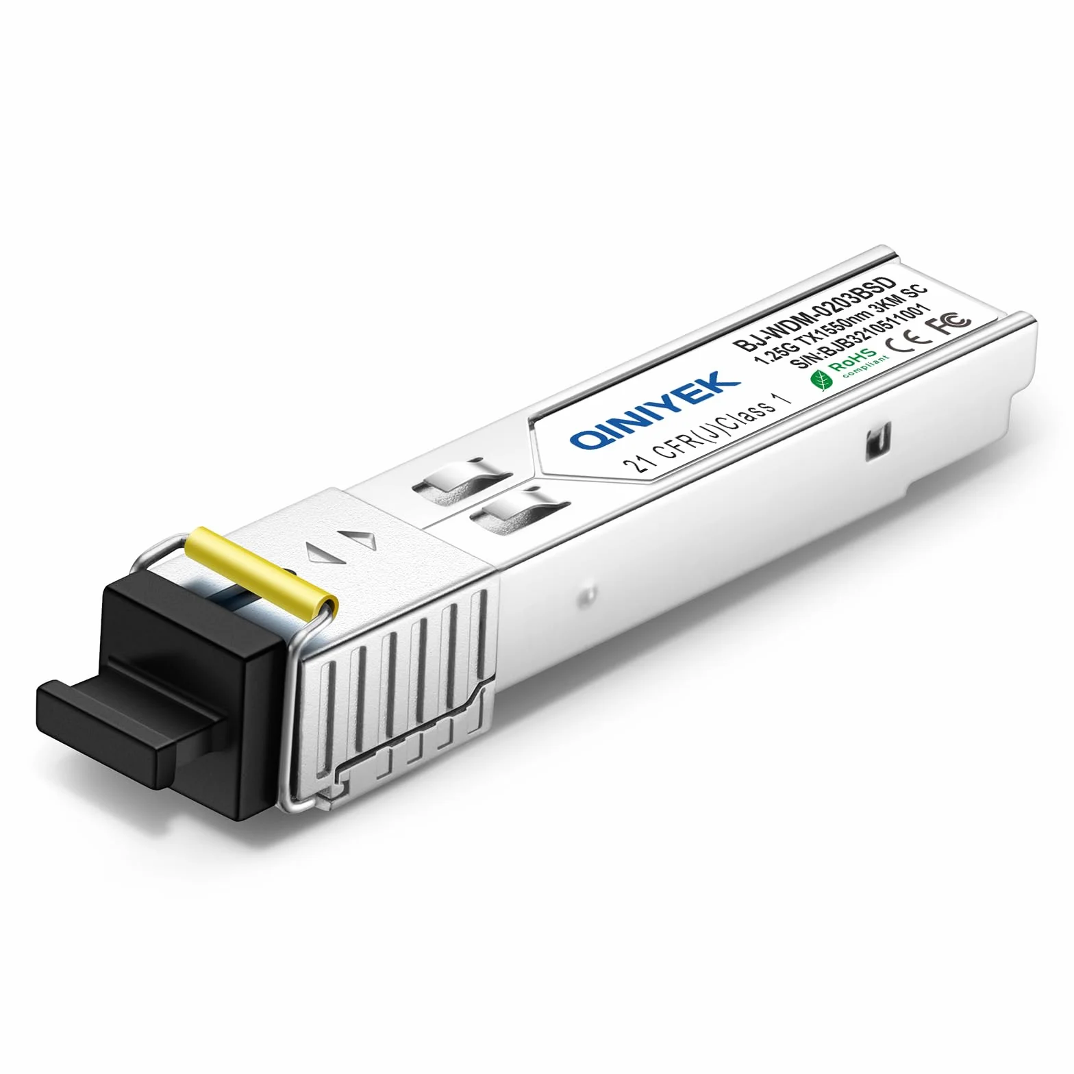 1 para modułów simplex SC 3 km, jednomodowe złącze światłowodowe 1,25 G, SFP-WDM-SM 1000BASE BiDi 1310nm/1550nm moduł nadawczo-odbiorczy SFP