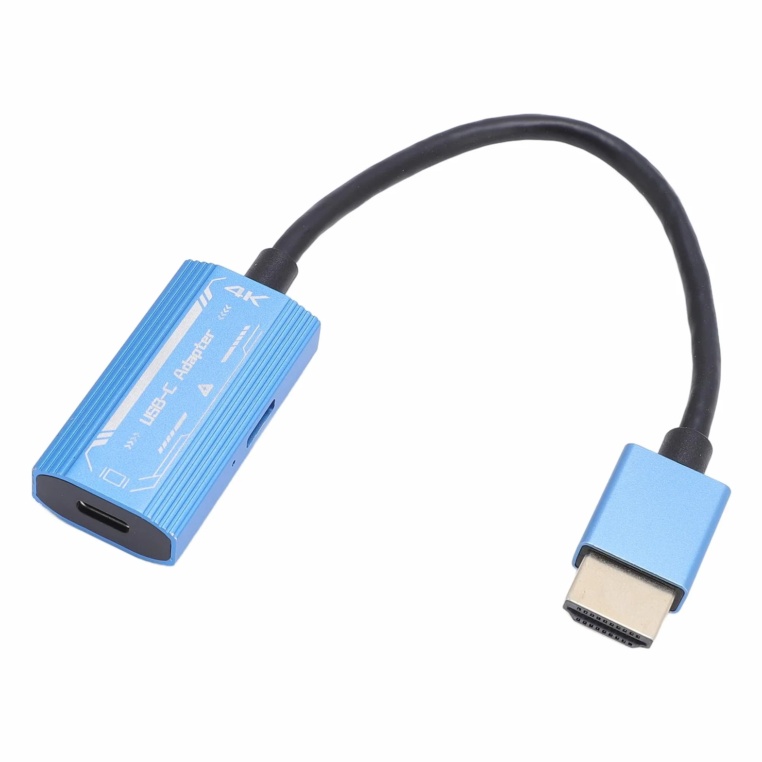HDMI do Adaptera USB C 4K 60Hz PD 100W dla Okularów AR, Laptopa, Projektory USB C, Plug and Play Glaw Aluminium Dwukierunkowy Konwerter