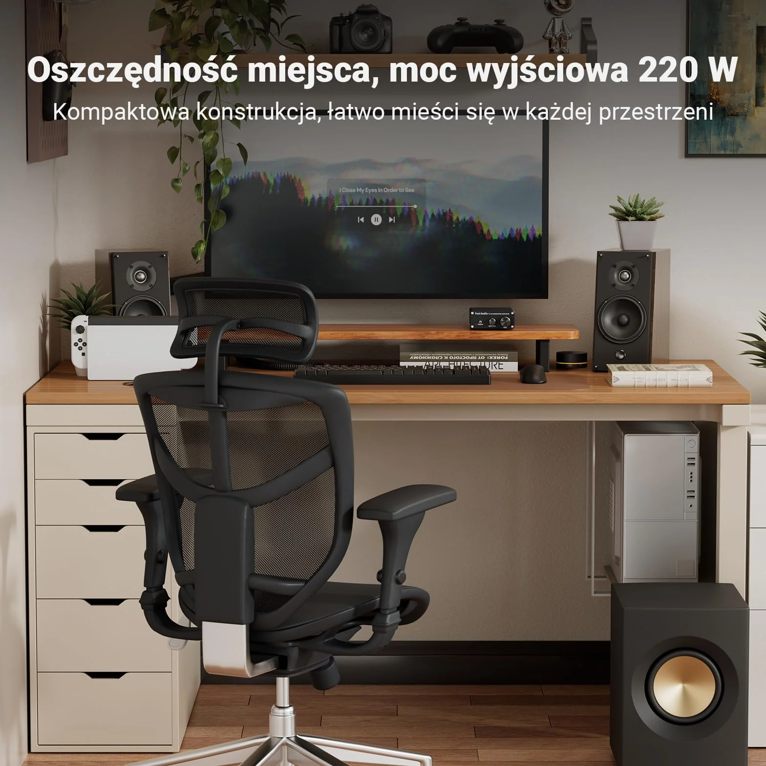 Fosi Audio TP-02 220 W subwoofer wzmacniacz Mini Sub Bass Class D TDA7498E