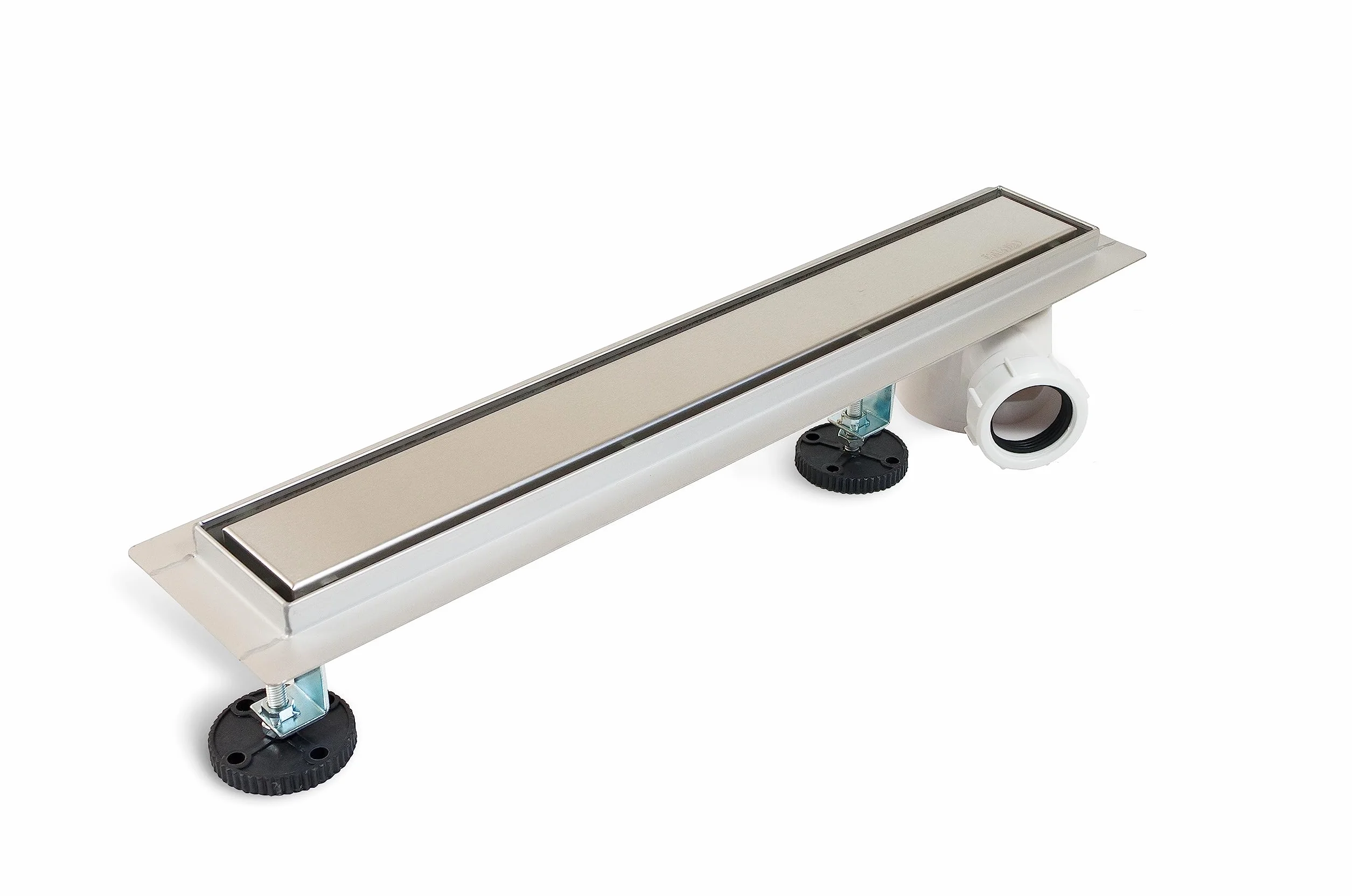 Odpływ liniowy 60 cm ze stali nierdzewnej, z bocznym syfonem, kompletny zestaw, odpływ prysznicowy dwustronny z panelem lub pod płytkę, Side Drain 2w1
