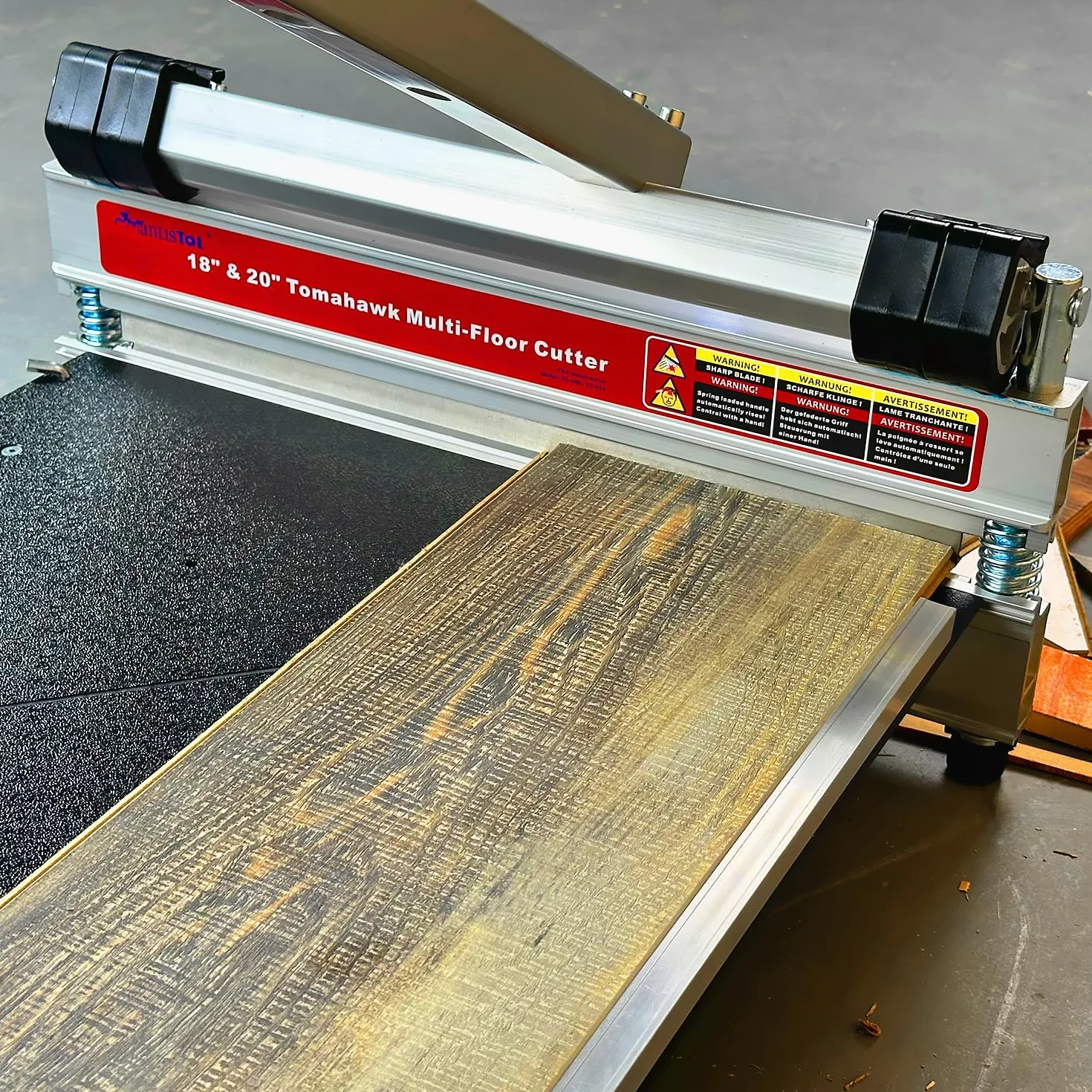 Nóż wielopoziomowy 45 cm, profesjonalna klasa, wszechstronna, mocna, lekka konstrukcja aluminiowa klasy lotniczej, tnij do 45 cm szerokości i 9/16" (15 mm) grubości.