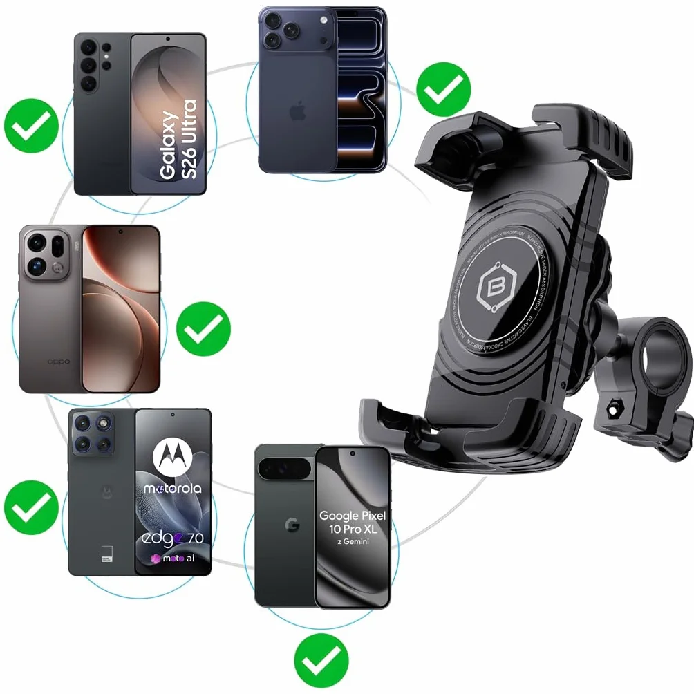 Uchwyt Rowerowy na Telefon VELO BV-04 Antywibracyjny Amortyzacja