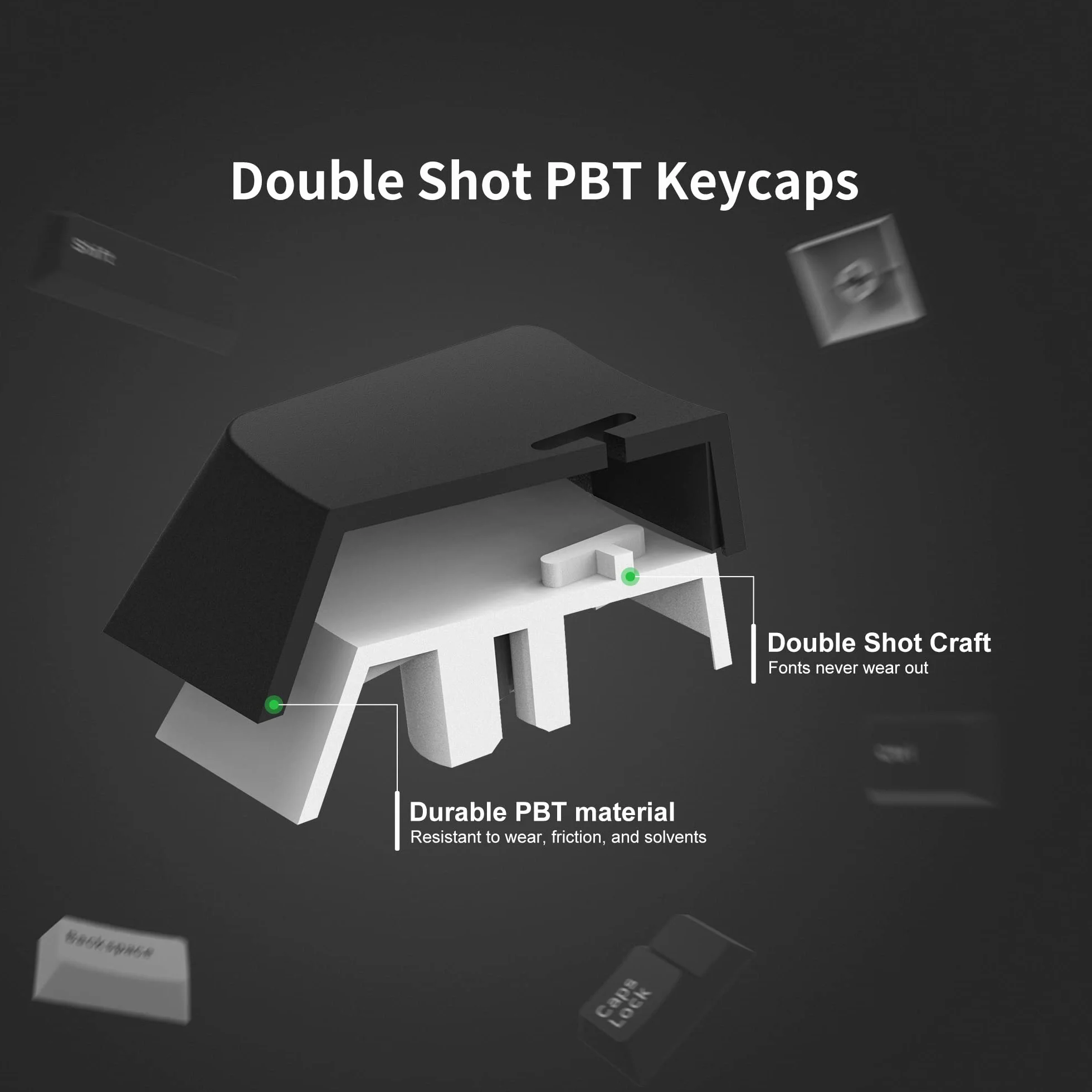 Double Shot PBT Custom Keycap Set 168 klawiszy Cherry Profile do Cherry Gateron MX klawiatura mechaniczna