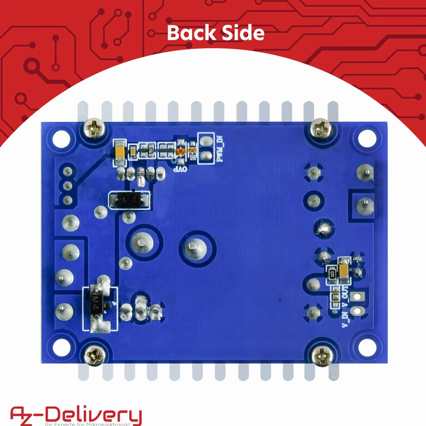 AZDelivery XL4016E1 DC-DC Step Down Converter Regulator Napięcia 5-40V do 1,2-36V 12A Arduino