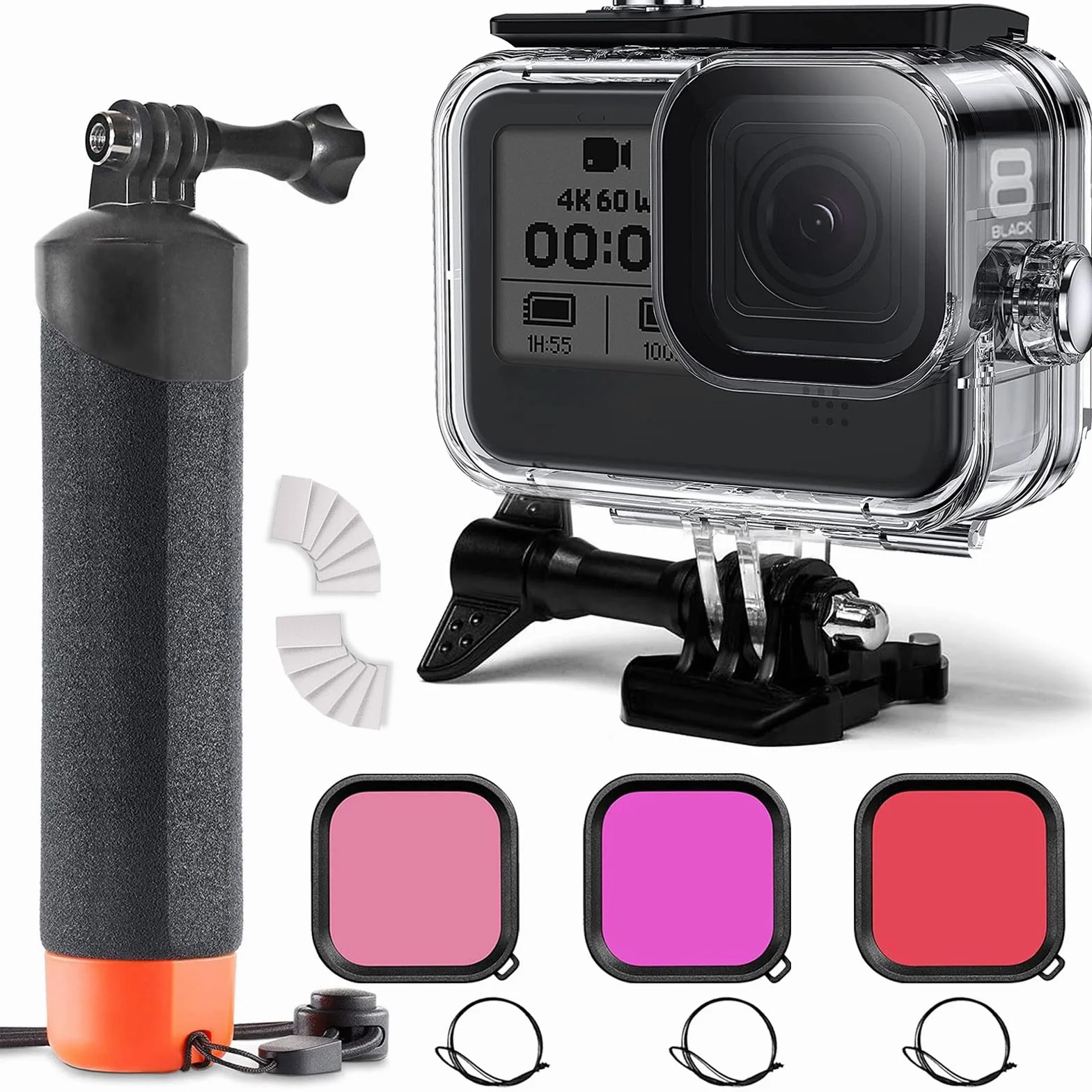 FitStill Wodoszczelna obudowa do nurkowania 60 m do GoPro Hero 8 Black
