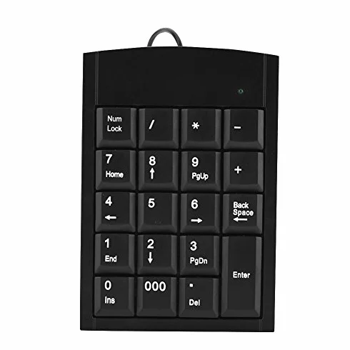 Yosoo Health Gear Klawiatura numeryczna USB 19 klawiszy przenośna mini do laptopa PC