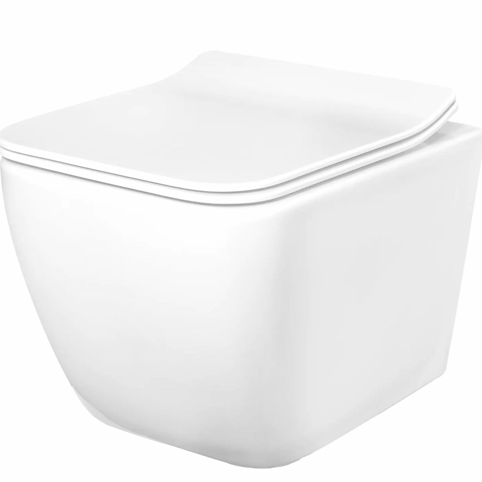 Rea Misa Wc Podwieszana, Martin Rimless Duroplast/Slim/Zm Biały, 51x36,5x32,5cm