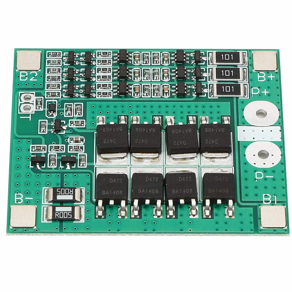 BMS PCB karta ochronna akumulatora litowego 3S 12V 40A z wyważonym ładowaniem