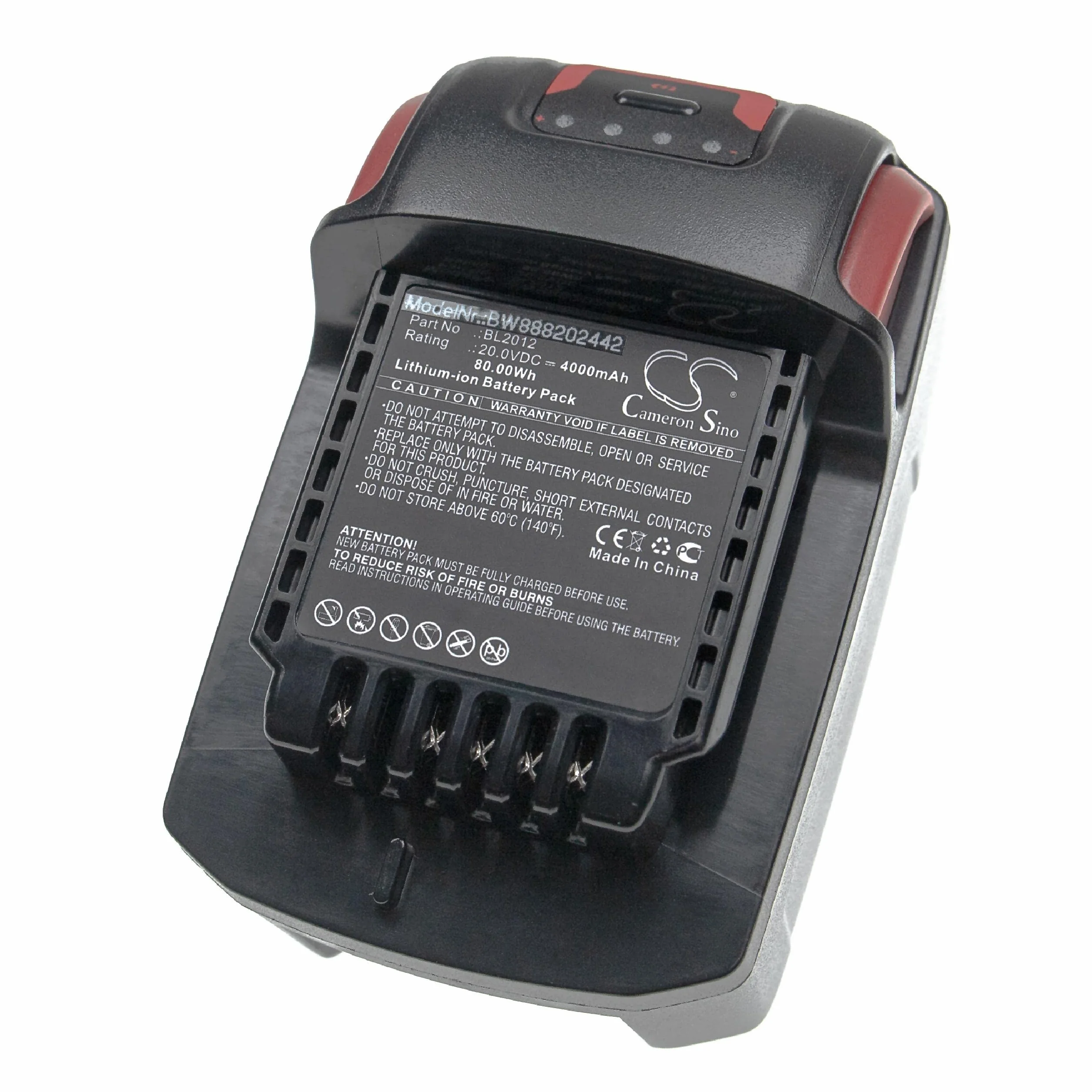 vhbw Bateria kompatybilna z Ingersoll Rand IQV20, IRC-R3150-K2, IRC-W7150, IRC-W7150-K1, D5140 elektronarzędzia (4000 mAh, Li-Ion, 20 V)