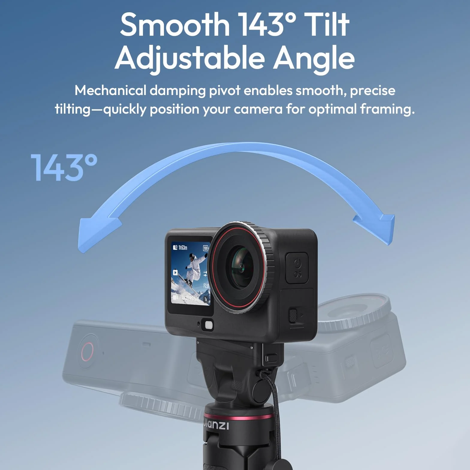 ULANZI MT99 Mini statyw magnetyczny szybkie zwalnianie DJI Osmo Action 6 Nano 2 w 1 26 cm teleskopowy 3-sekcyjny