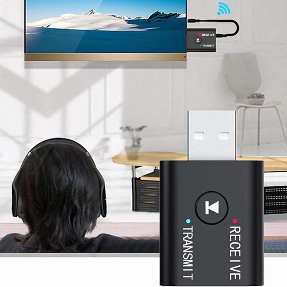 Nadajnik Odbiornik Bluetooth 5.0 2 w 1 Audio Adapter do telewizora