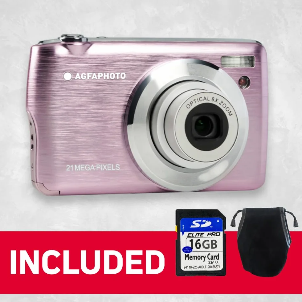 AGFA Realishot DC8200 kompaktowy aparat cyfrowy 21 MP Full HD 2,7 cala LCD 8x zoom optyczny