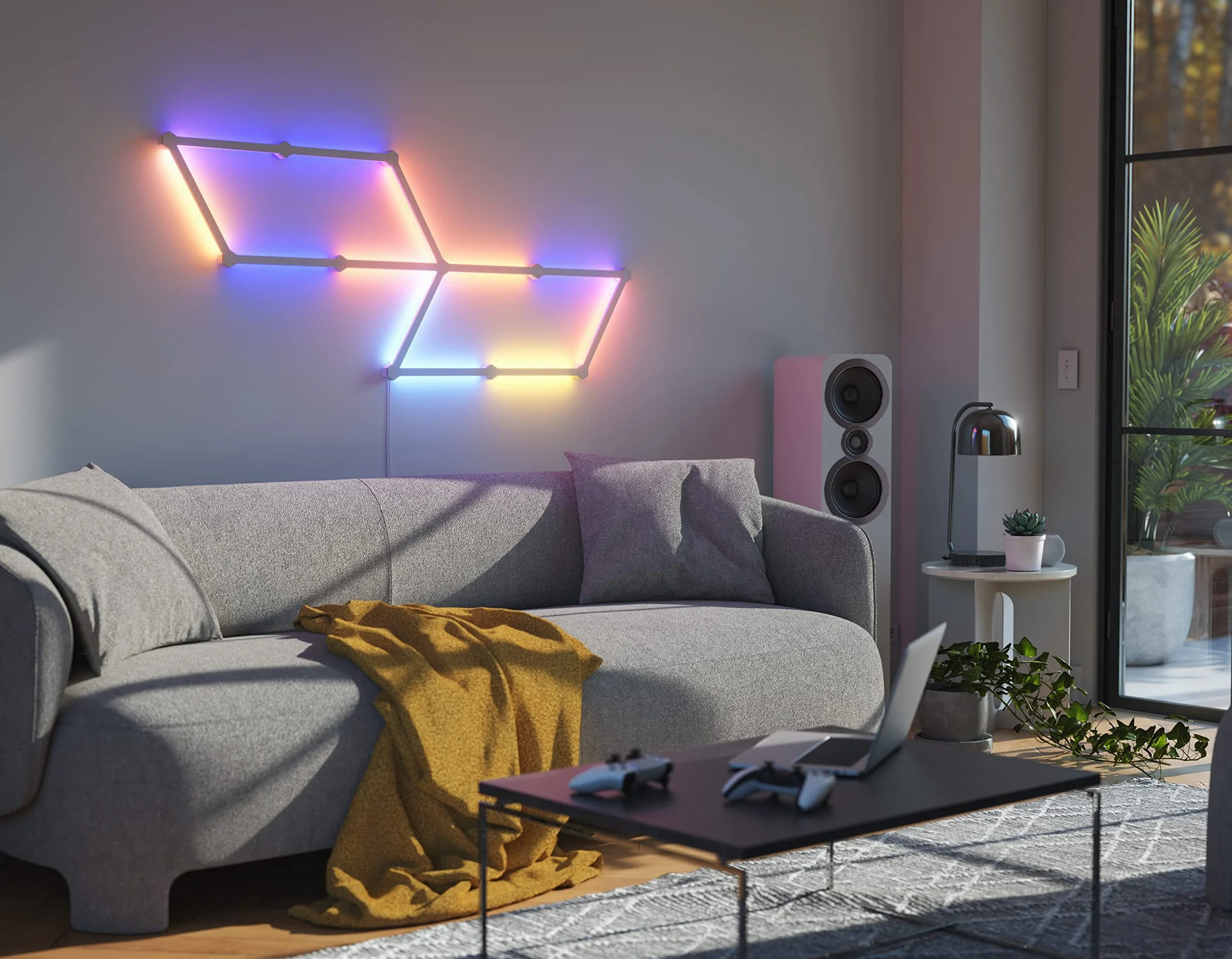 Nanoleaf ‎NL59-K-0002LW-9PK-EU Lines - 9 listew świetlnych, Pakiet startowy