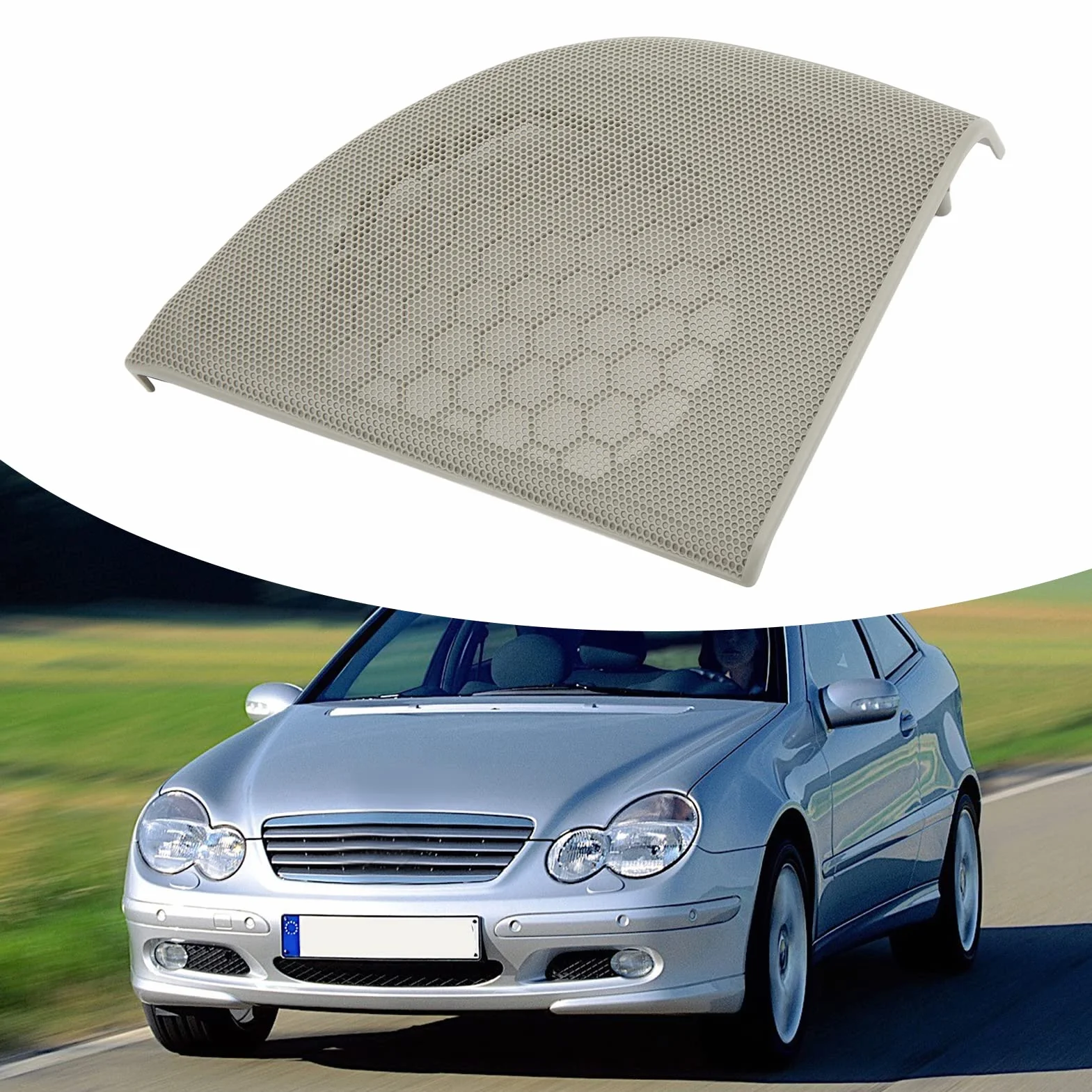 Szara OSłona Głośnika w Drzwiach ABS A20372704887E94 Zamiennik dla C COUPE W203 OS,akcesoria do modeli samochodów
