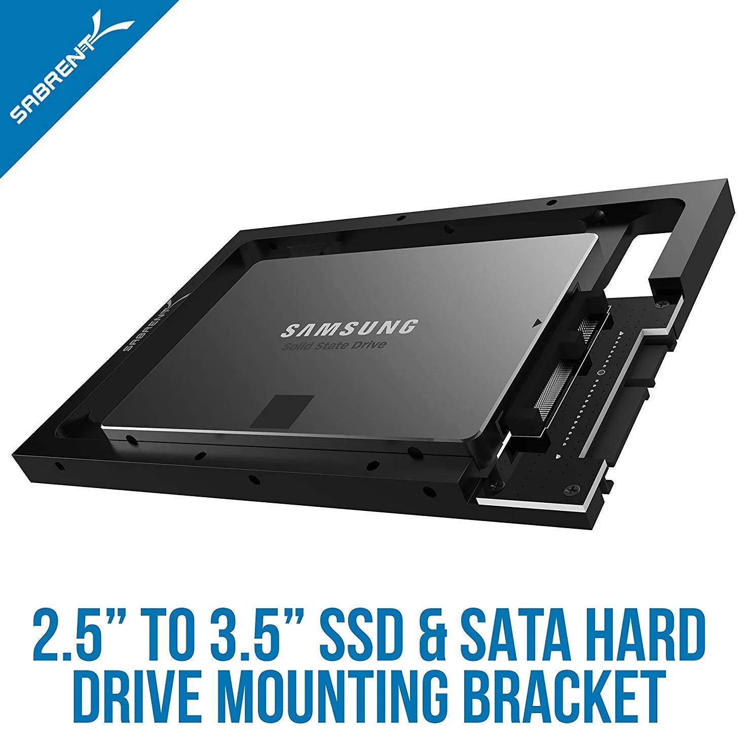 SABRENT Wewnętrzny adapter dysku twardego 6.3 cm do 8.9 cm rama montażowa SSD SATA