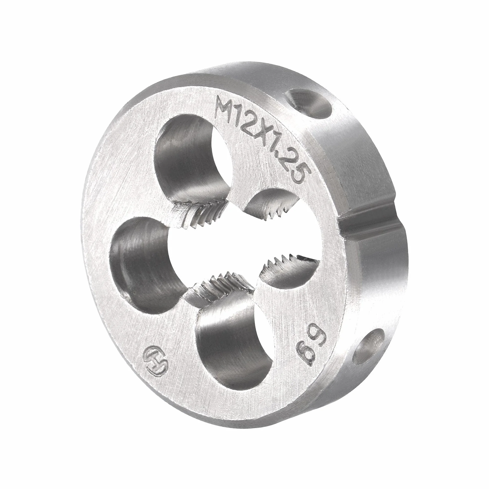 Zestaw gwintowników i narzynek metrycznych M12 x 1,25 mm, gwintownik maszynowy z okrągłą narzynką, zestaw gwintowników i narzynek do naprawy gwintów nakrętek i śrub