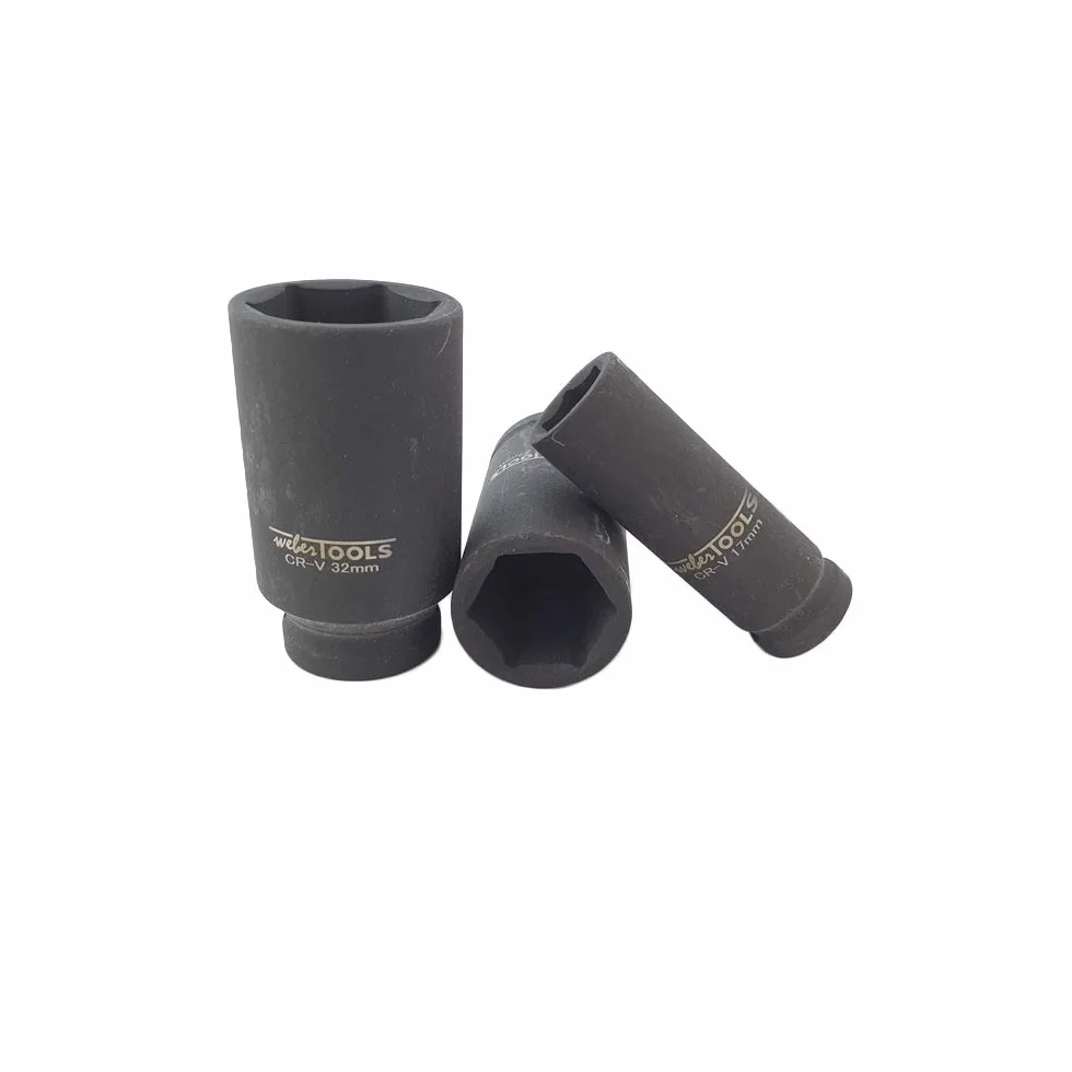 Nasadki do wkrętarki udarowej 1/2" 10-32 mm 16-częściowy zestaw końcówek udarowych