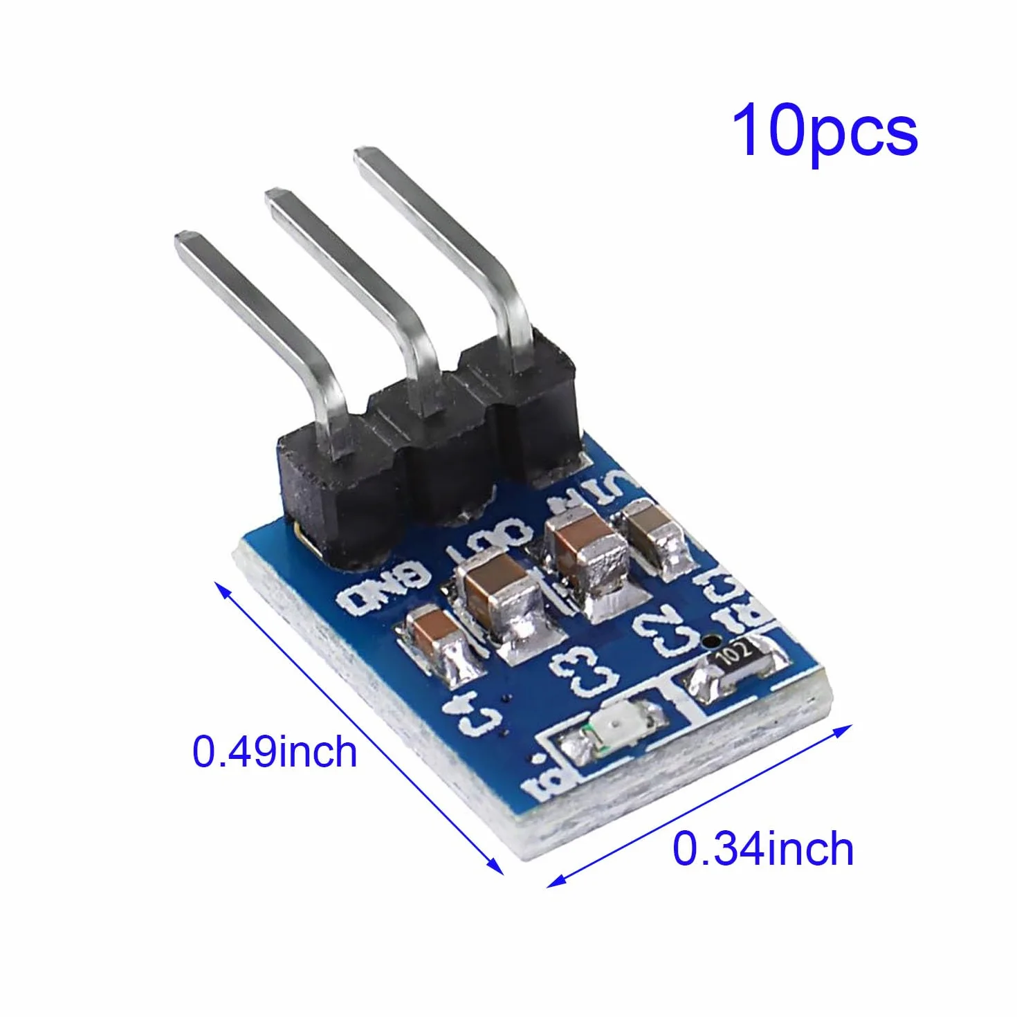 RUNCCI-YUN 10 sztuk 4,75 V-12 V do 3,3 V 800 mA DC Step Down Converter Regulator napięcia, przetwornik mocy do Raspberry Pi moduł zasilania