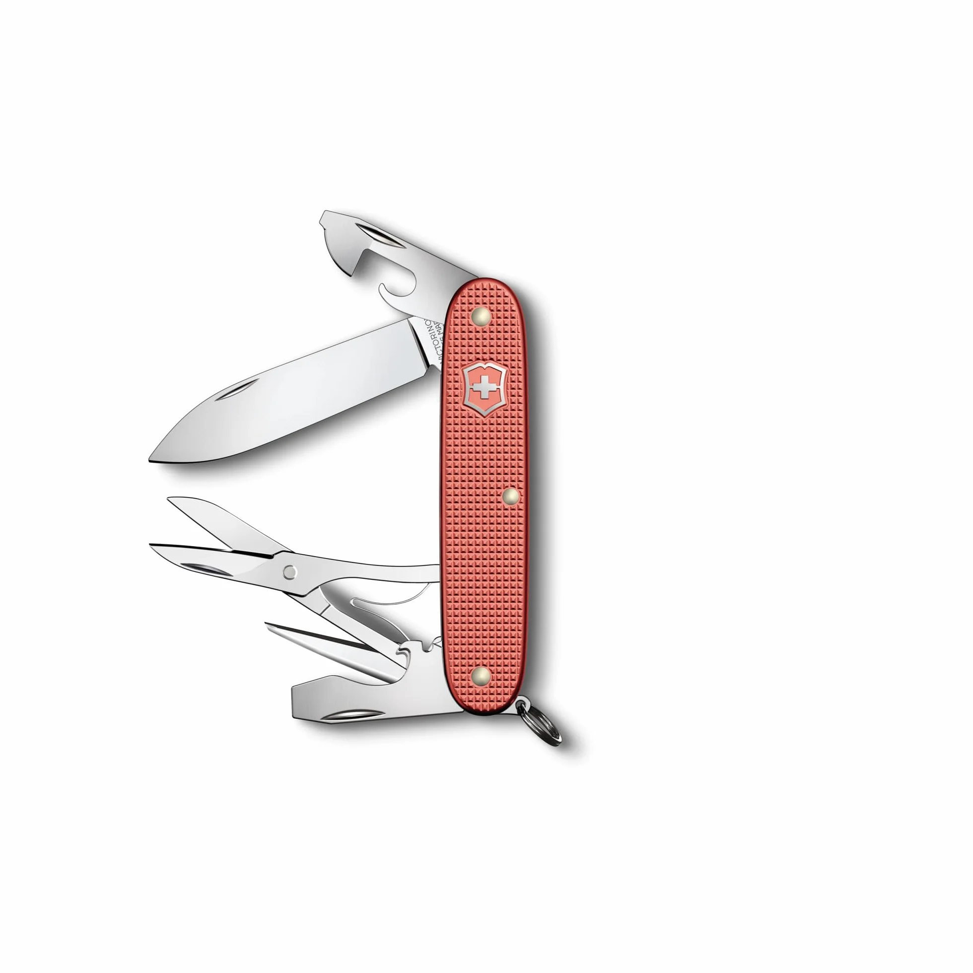 Victorinox Szwajcarski scyzoryk Pioneer X Alox Limited Edition 2025, narzędzie wielofunkcyjne, nóż szwajcarski, 9 funkcji, ostrze, śrubokręt, czerwony