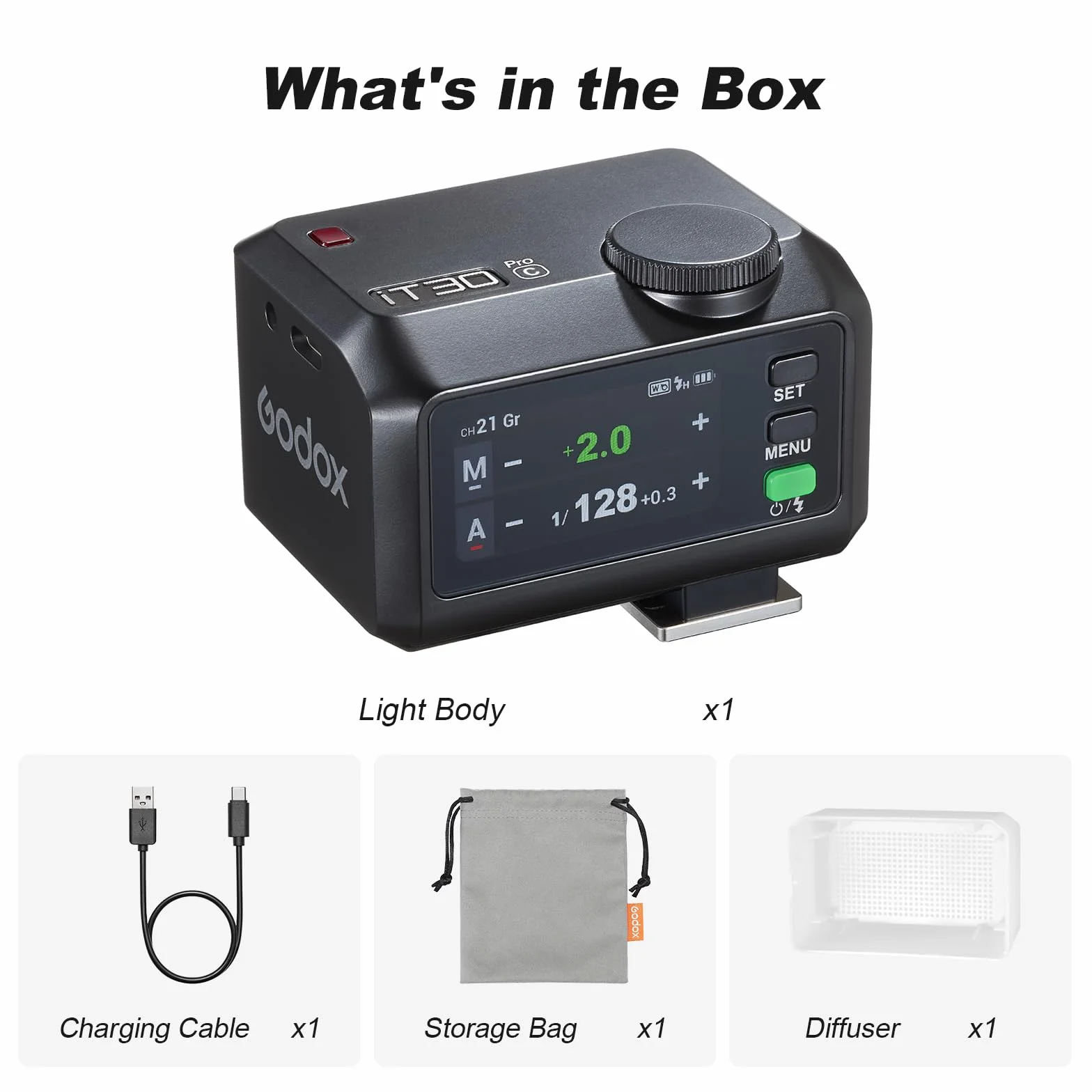 Godox iT30Pro-C Mini lampa błyskowa do Canon DSLR 560 błysków 2,4G TTL GN15 1/8000s