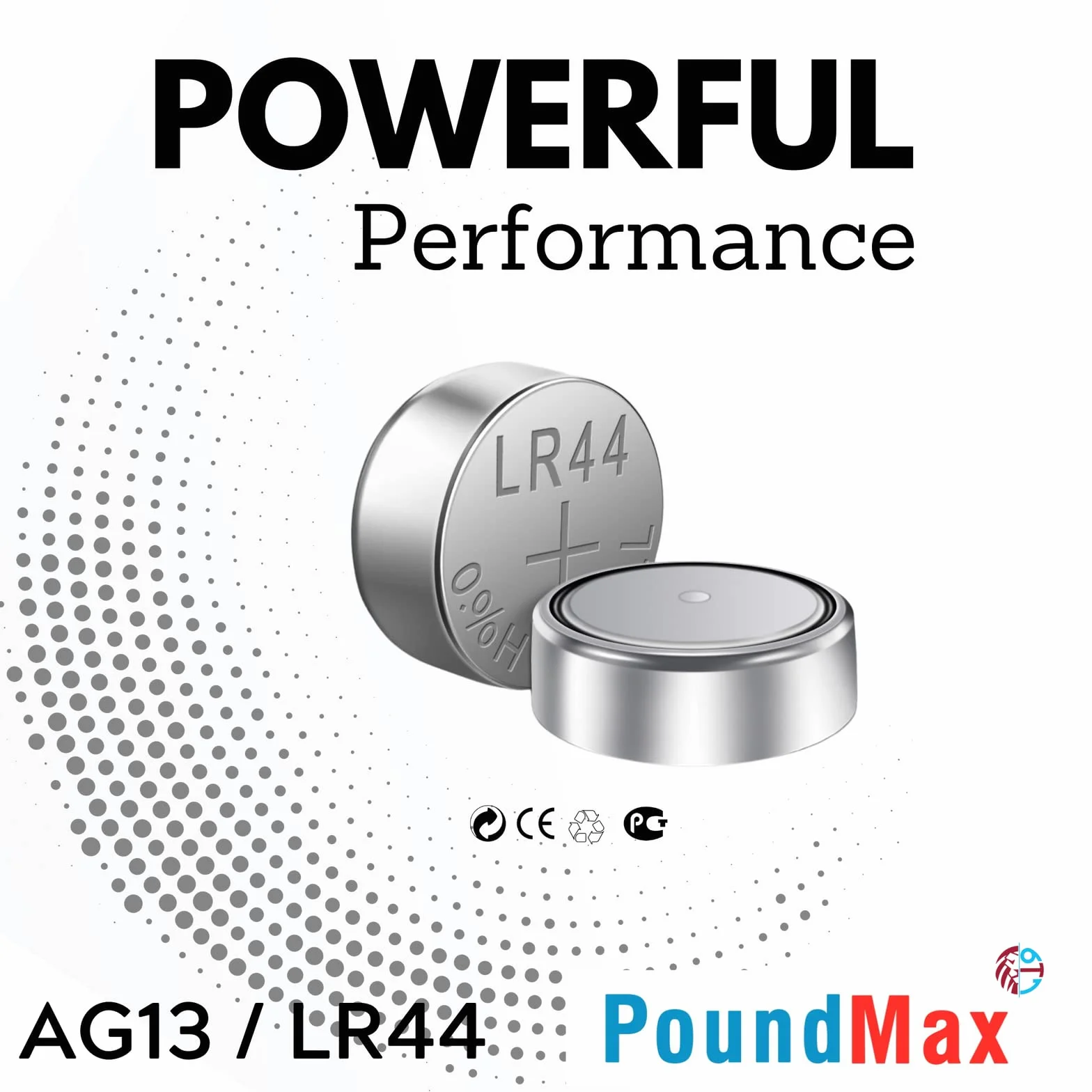 PoundMax AG13 LR44 1,5 V alkaliczna bateria guzikowa