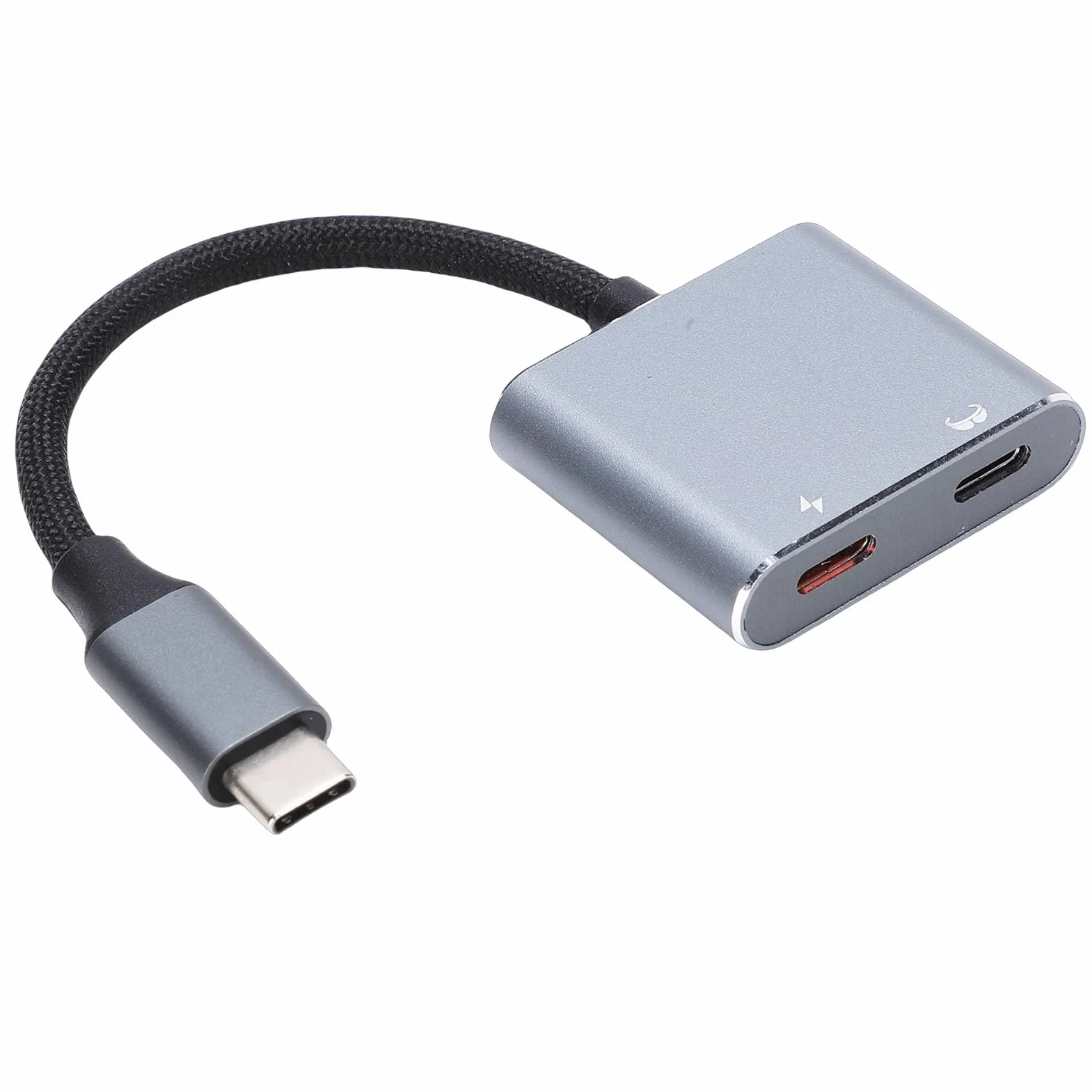 Adapter USB C na AR, Szybkie ładowanie PD 100 W, 4K 60 Hz HD z transmisją