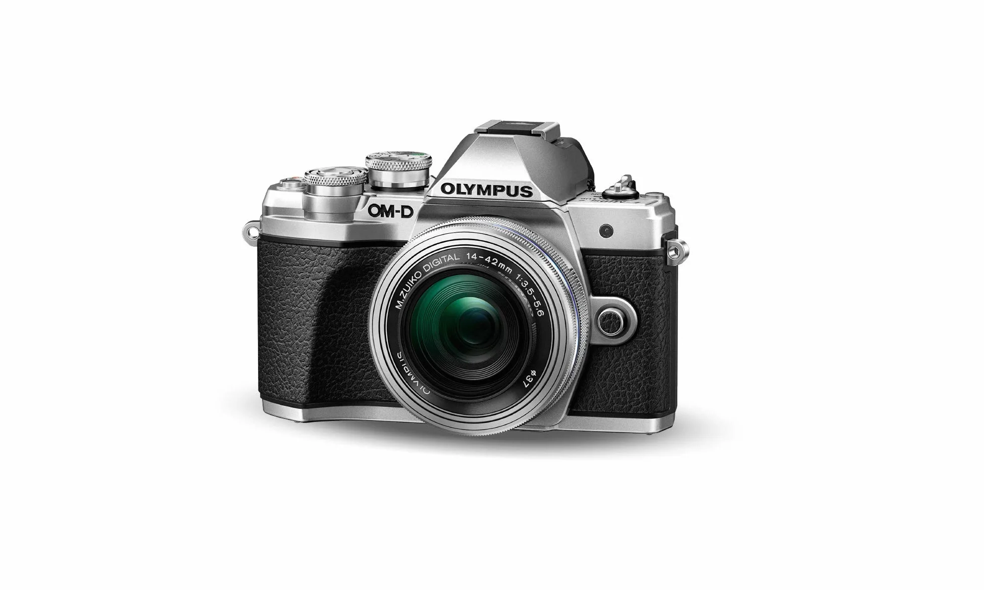 Olympus OM-D E-M10 Mark III Kit, Micro Four Thirds aparat systemowy (16 megapikseli, stabilizator obrazu, wizjer elektroniczny, wideo 4K) + M.Zuiko obiektyw zmiennoogniskowy 14-42 mm EZ, srebrny