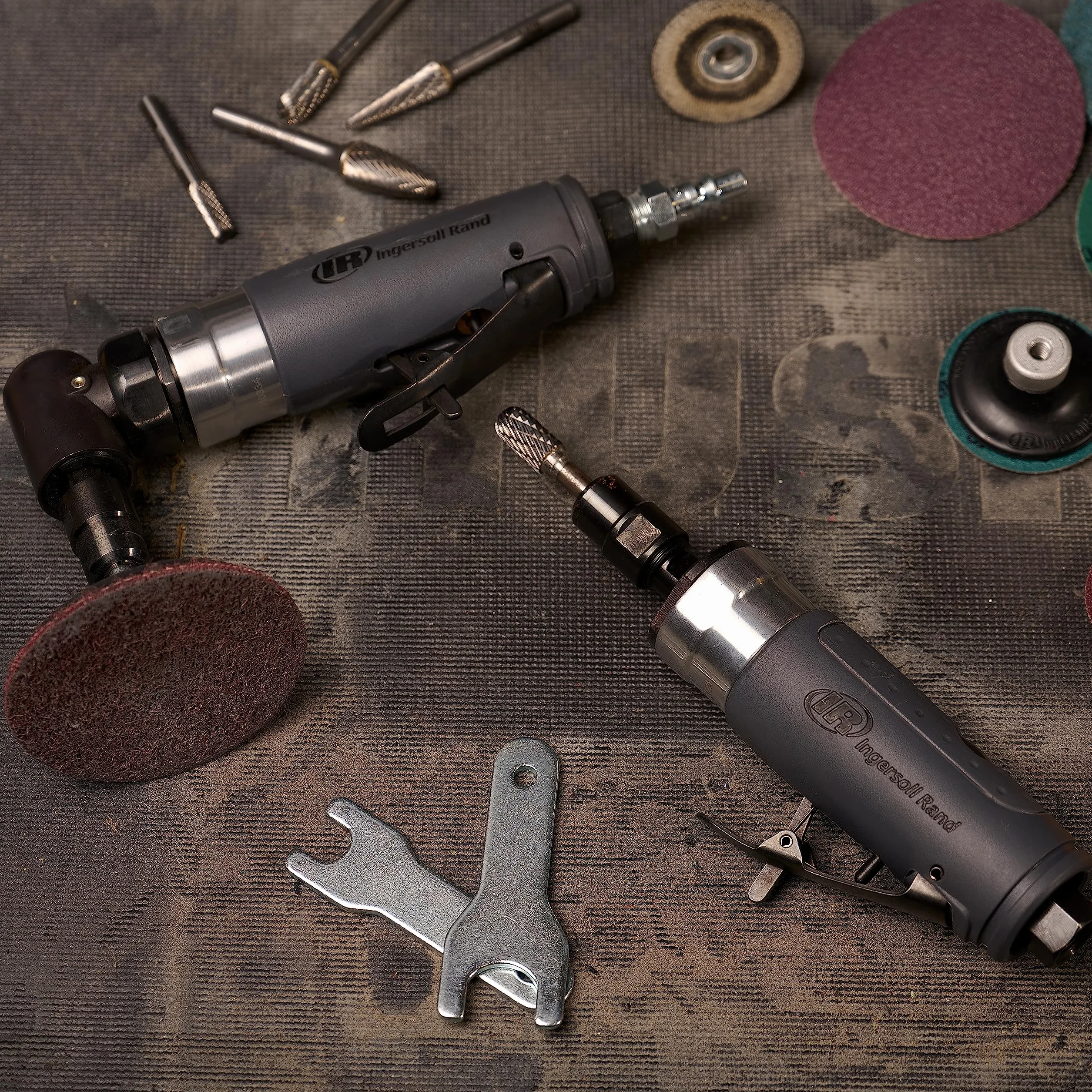 Ingersoll Rand Szlifierka Pneumatyczna 308B-M, 6 mm, szlifierka z tuleją zaciskową, Elektronarzędzia Pneumatyczne z 25.000 obr/min i 250 W