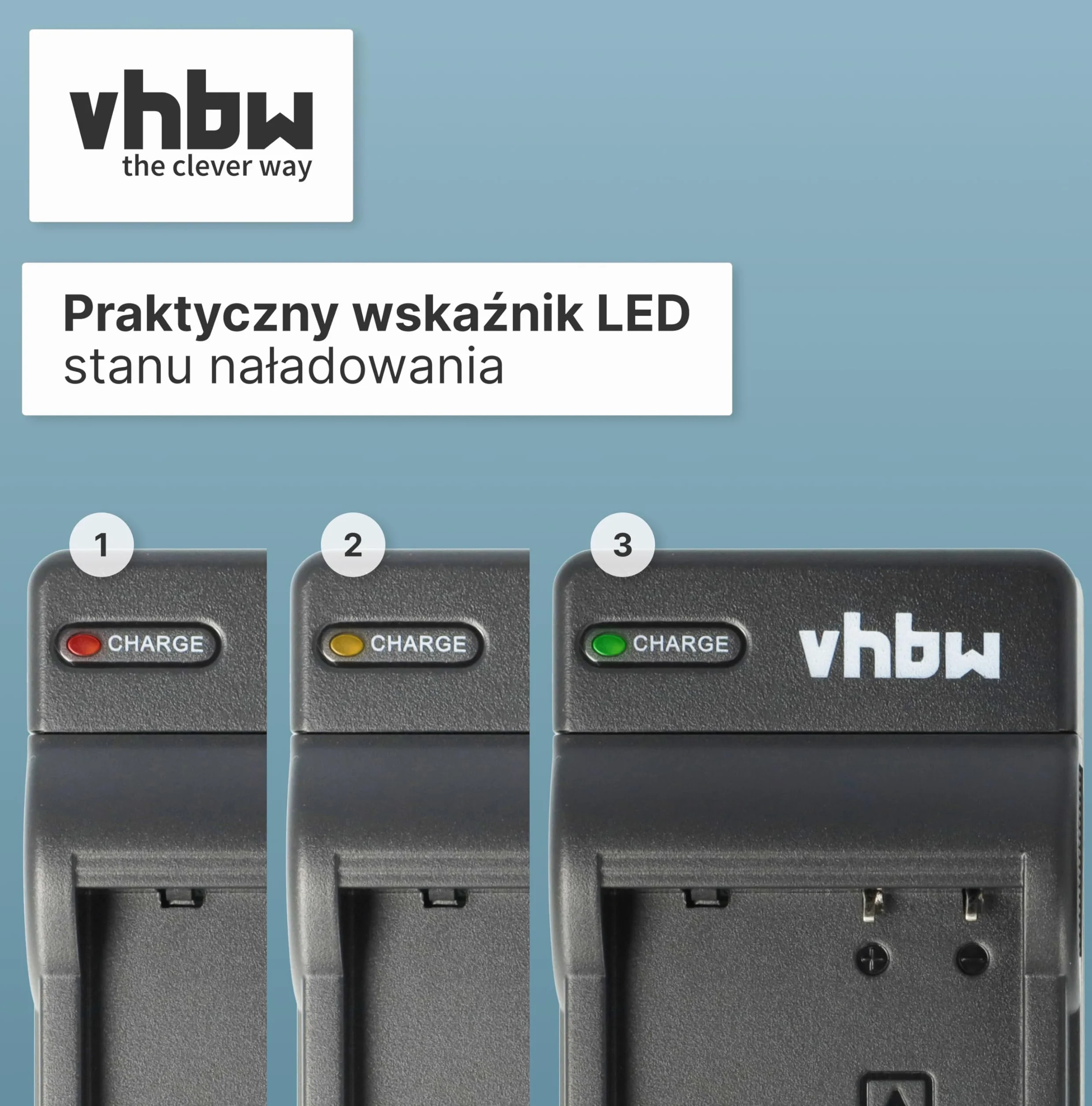 vhbw Ładowarka USB kompatybilna z aparatem Nikon CoolPix S200, S220, S225, S230, S3000, S4000, S500, S510, S5100, S570, S60, S600, S700, S80