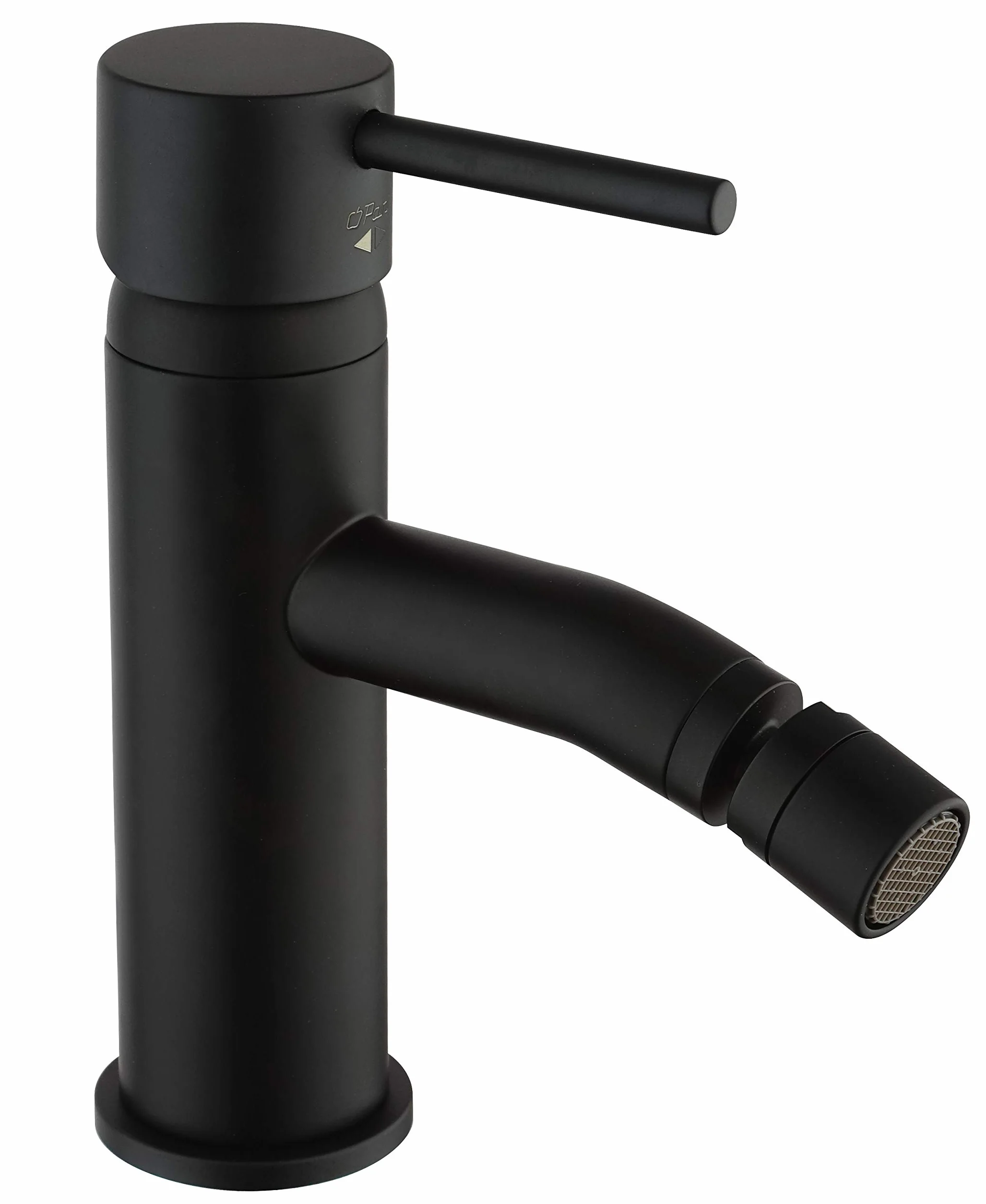 Paini - Cox 78YO304TC jednouchwytowa bateria do bidetu z mosiądzu, czarna i matowa powierzchnia, atrakcyjny design, produkt w całości wykonany we Włoszech i wykończony, czarny matowy z logo
