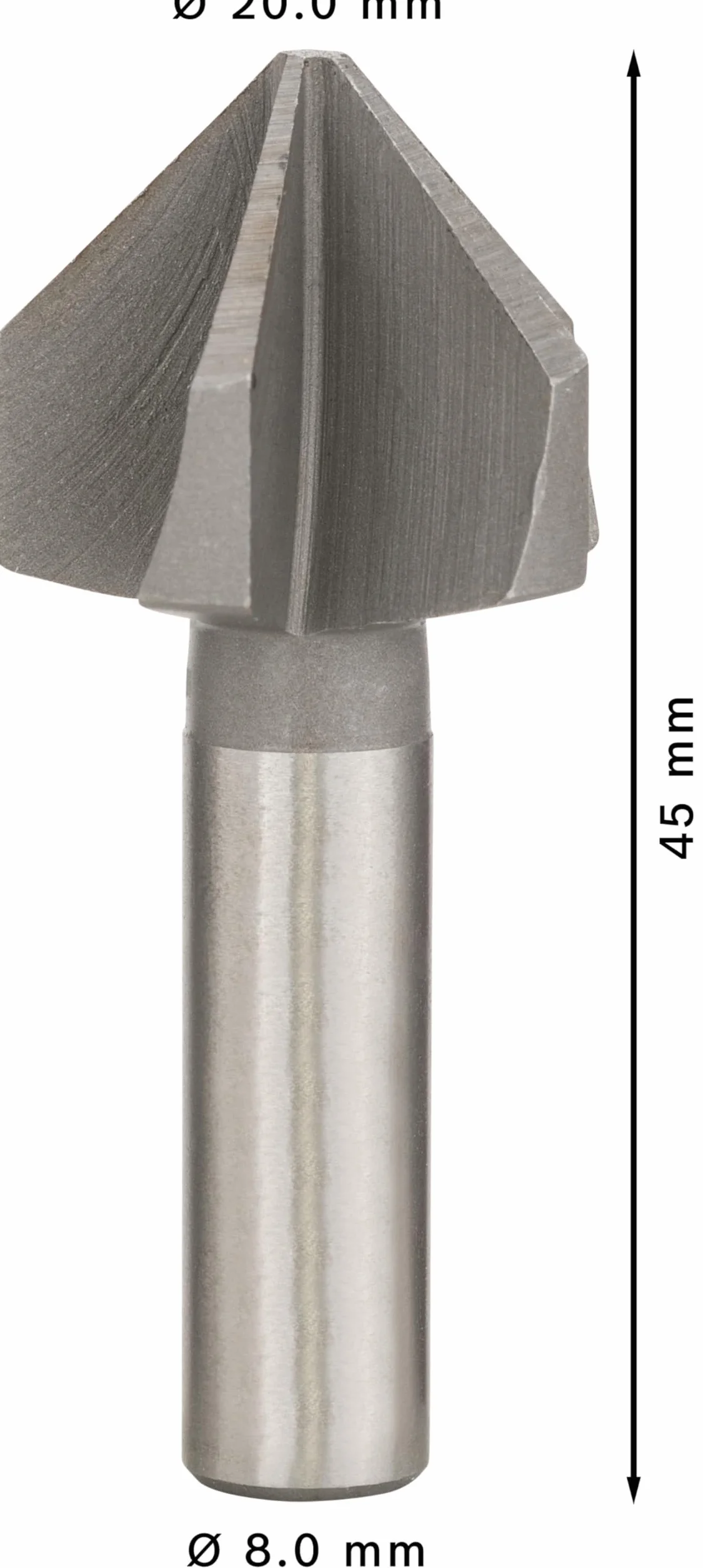 Bosch Profesional Pogłębiacze stożkowe 20,0 mm, M 10, 45 mm, 8 mm