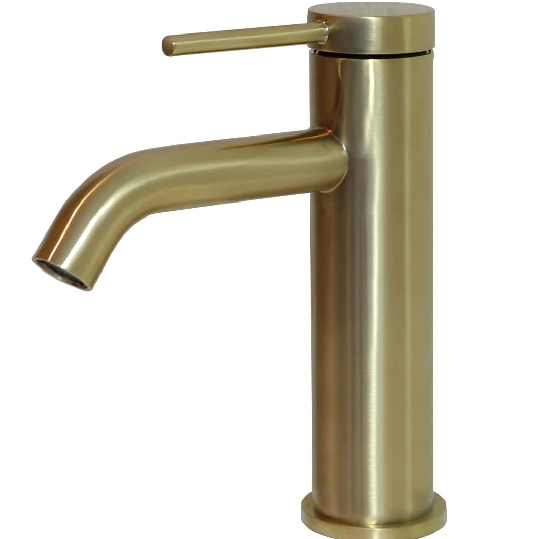 Essebagno 9020350 Lollipop bateria umywalkowa niskozłota szczotkowana