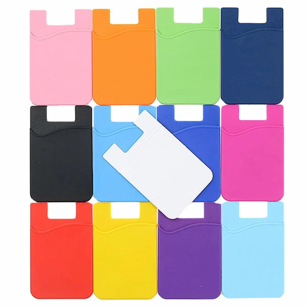 FYISWHO Uniwersalny uchwyt na karty do Asus Zenfone 10 9 8 8z, silikonowe etui na karty kredytowe