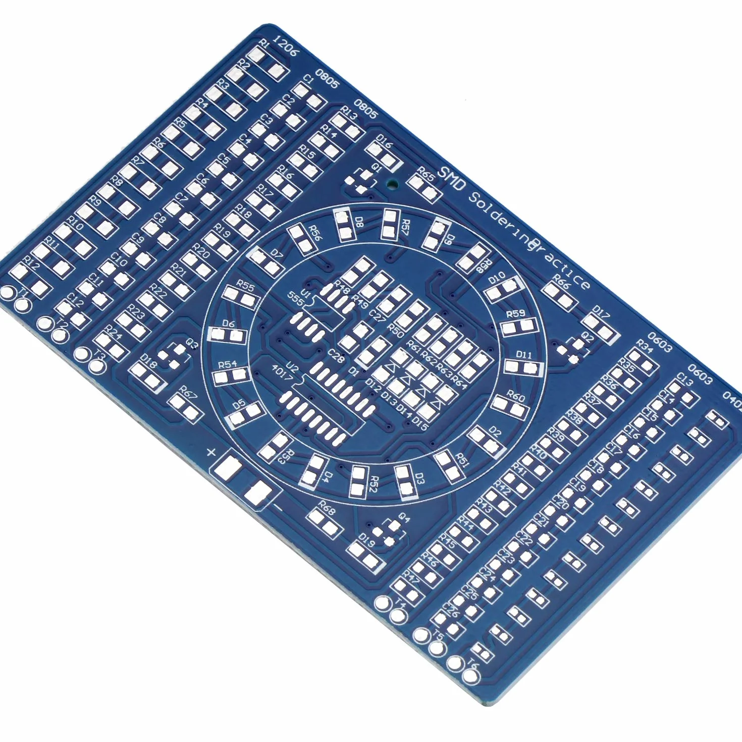 Kyrio Elektroniczny zestaw DIY SMD obracające się migające elementy LED do lutowania tablica do ćwiczeń umiejętności zestaw treningowy elektroniczny zestaw DIY