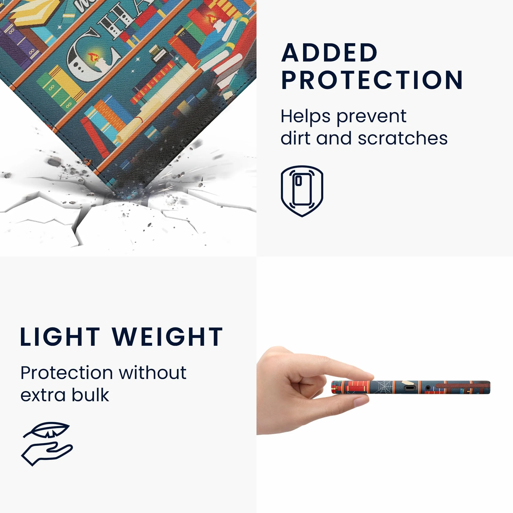 kwmobile Etui na czytnik e-booków kompatybilne z Amazon Kindle Scribe (2022/2024) wielokolorowe