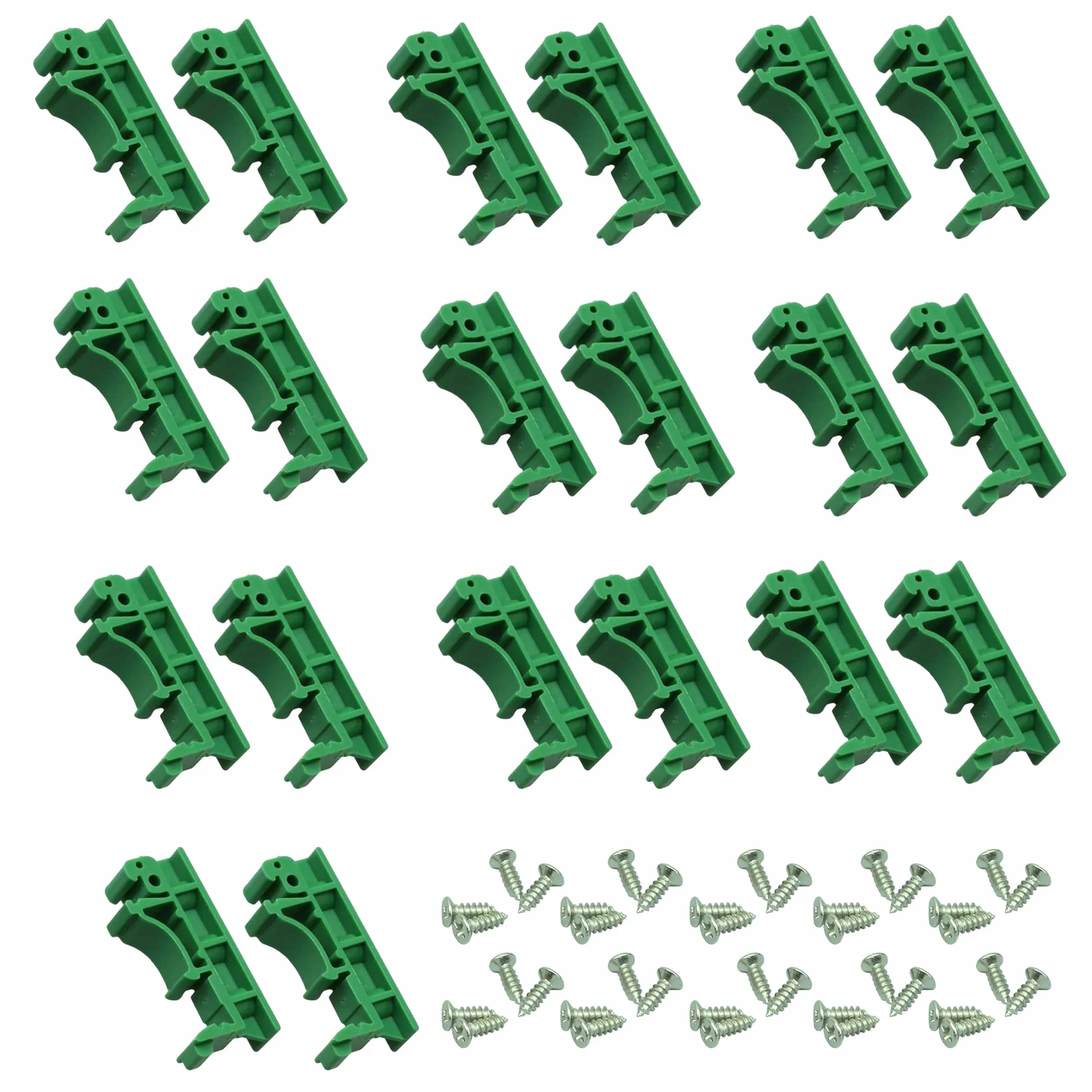 20 sztuk (10 zestawów) szyn montażowych PCB, adaptery z tworzywa sztucznego, zestaw adapterów z 40 śrubami do zabezpieczania i trzymania płytek drukowanych lub elektronicznych urządzeń