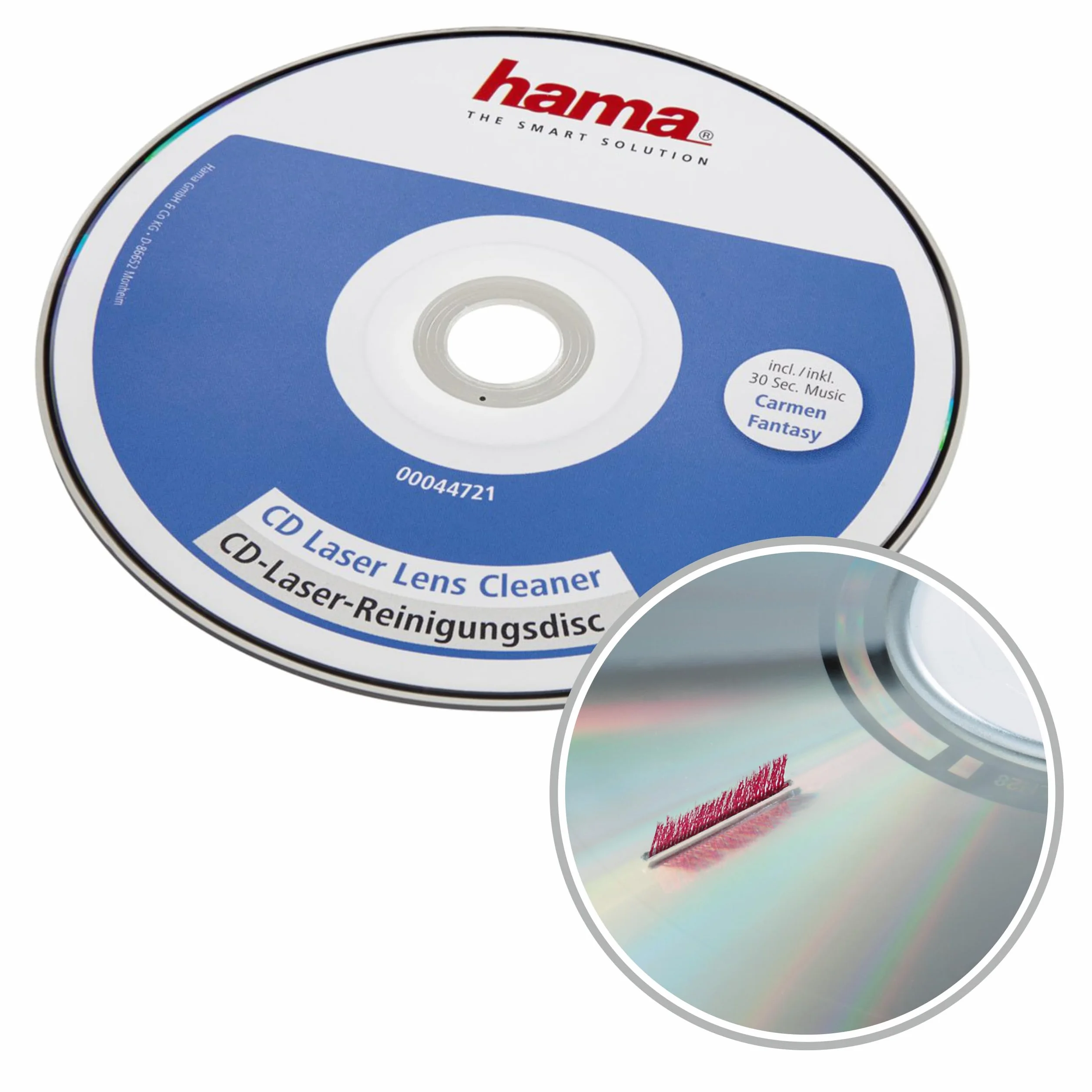 Hama Płyta do Czyszczenia Płyt CD i DVD, Niebieska