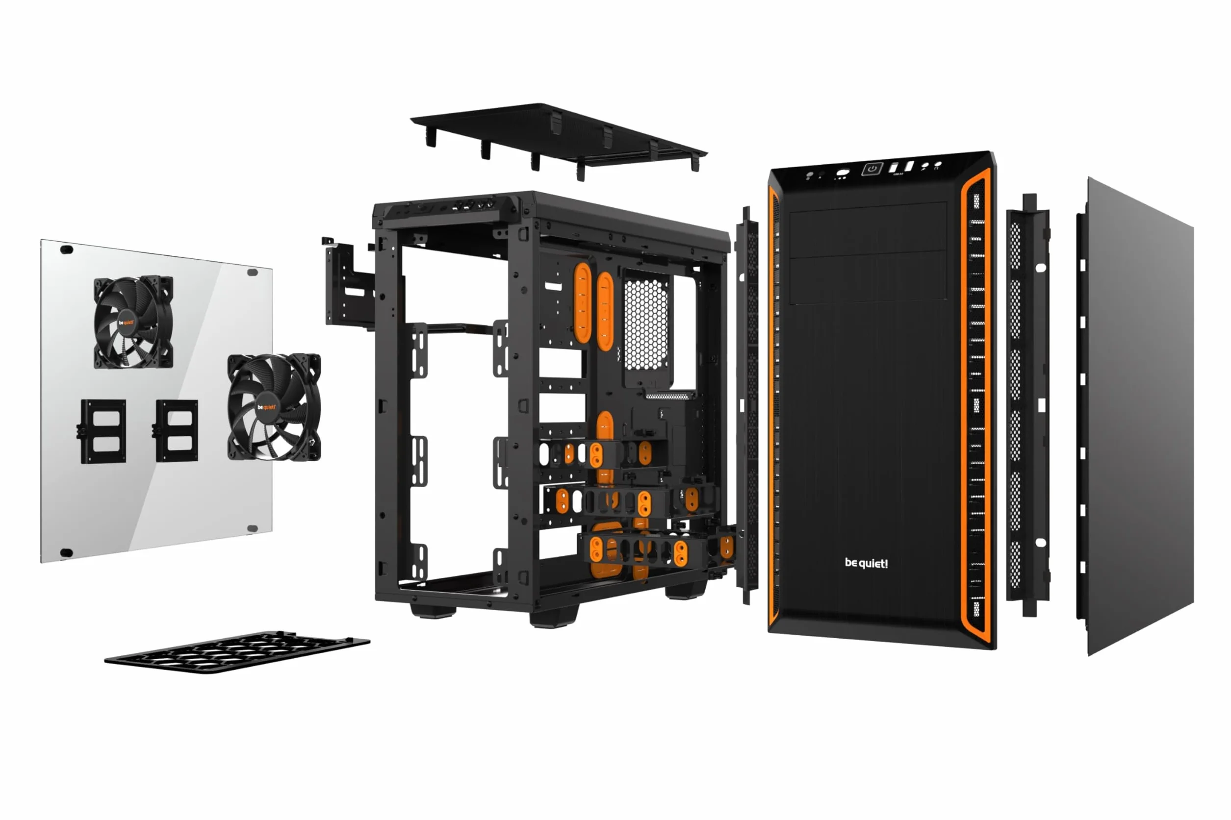 BeQuiet Pure Base 600 Window PC Case Orange