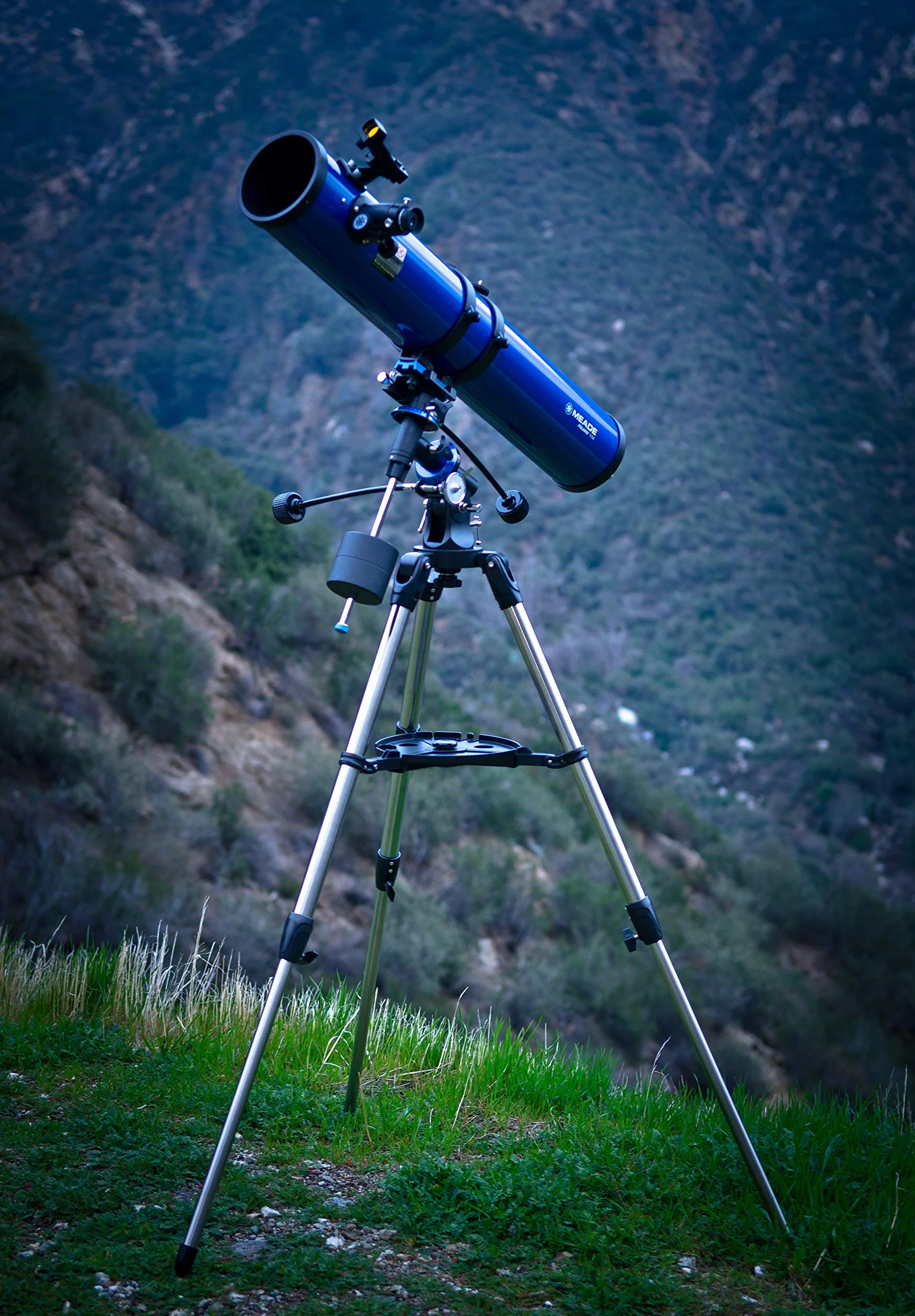 Teleskop reflektorowy Meade Instruments Polaris 127 EQ niebieski