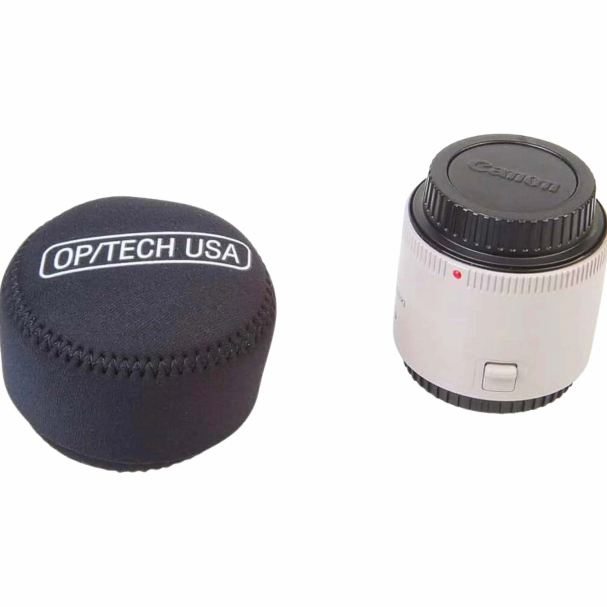 OP/TECH USA 7801032 Składane neoprenowe etui do przechowywania na obiektyw aparatu, idealne do akcesoriów fotograficznych i sesji na świeżym powietrzu, zapewnia bezpieczeństwo, pokrywa-253 (czarna)