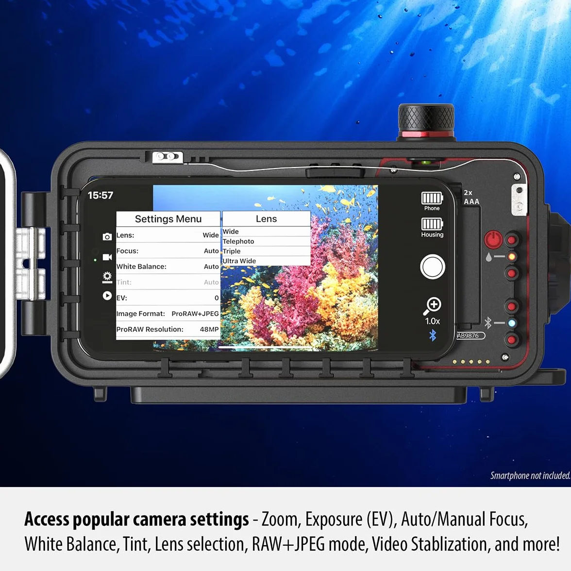 SeaLife Ultra podwodna obudowa do smartfona wodoodporna do 130 cali