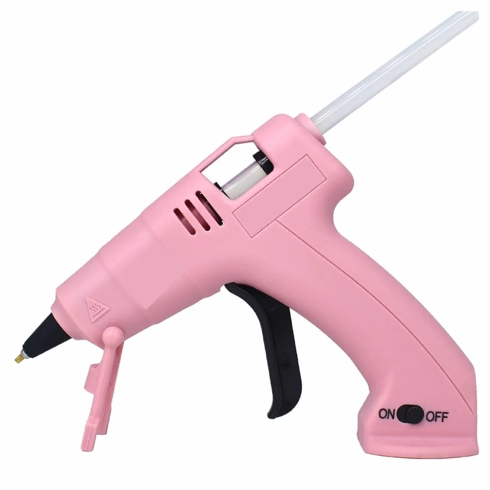 Bezprzewodowy Pistolet Do Klejenia Na Gorąco Dziecko Rękodzieło Domowe Naprawy DIY Użyj Kleju W Sztyfcie 7 Mm Bezprzewodowy Pistolet Do Klejenia 3,6 V 2000 MAh 60 Min Czas Użytkowania Szybkie Nagrzewa